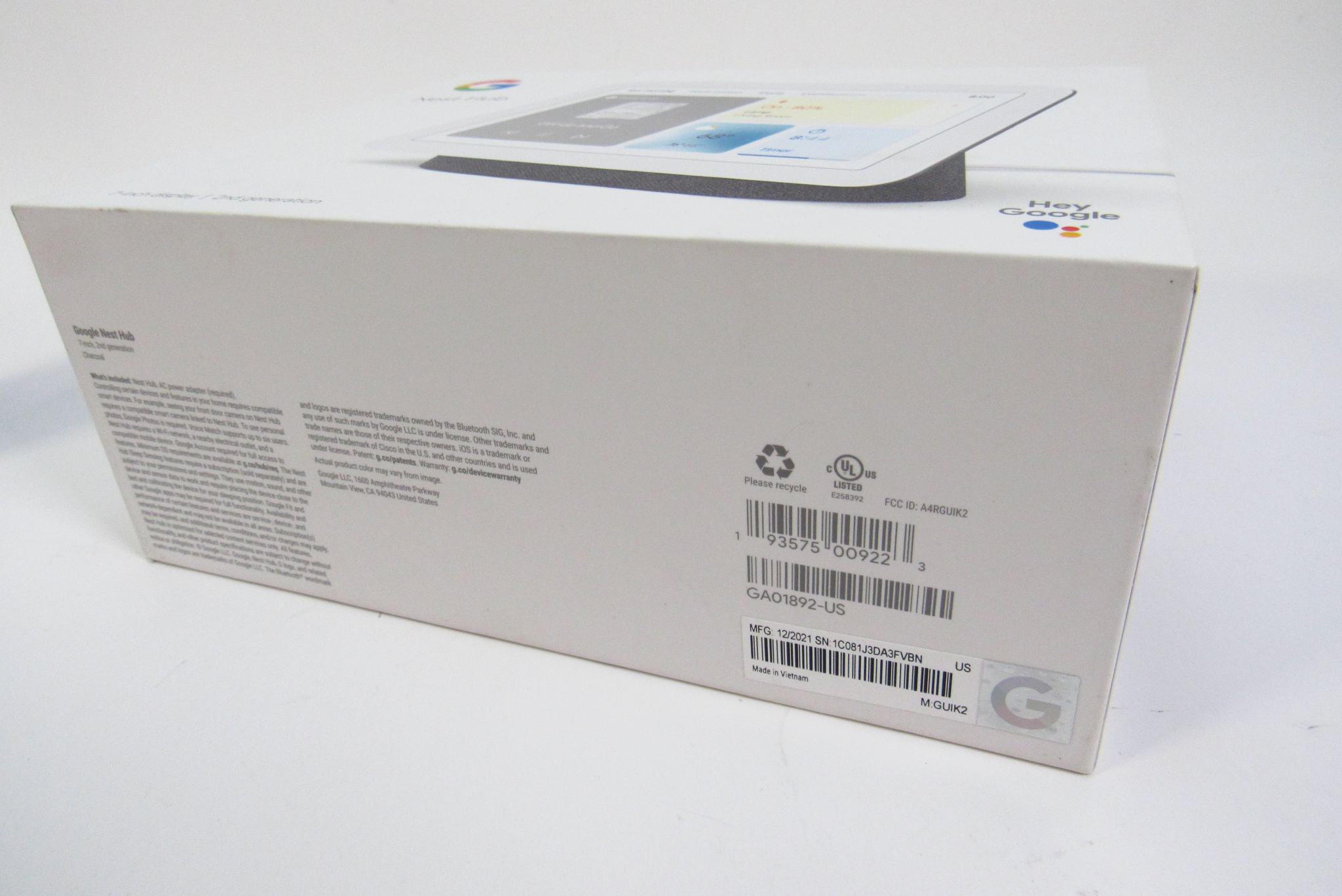 NWT outlet Google Nest Hub 2nd Generation