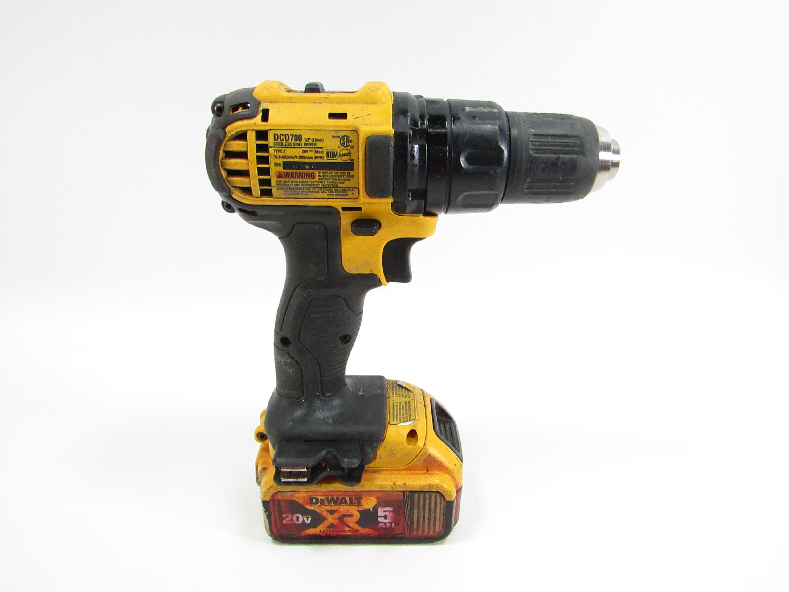 DeWALT DCD780 20 Volt MAX Li Ion Cordless Compact 1 2 in. Drill Driver 8951