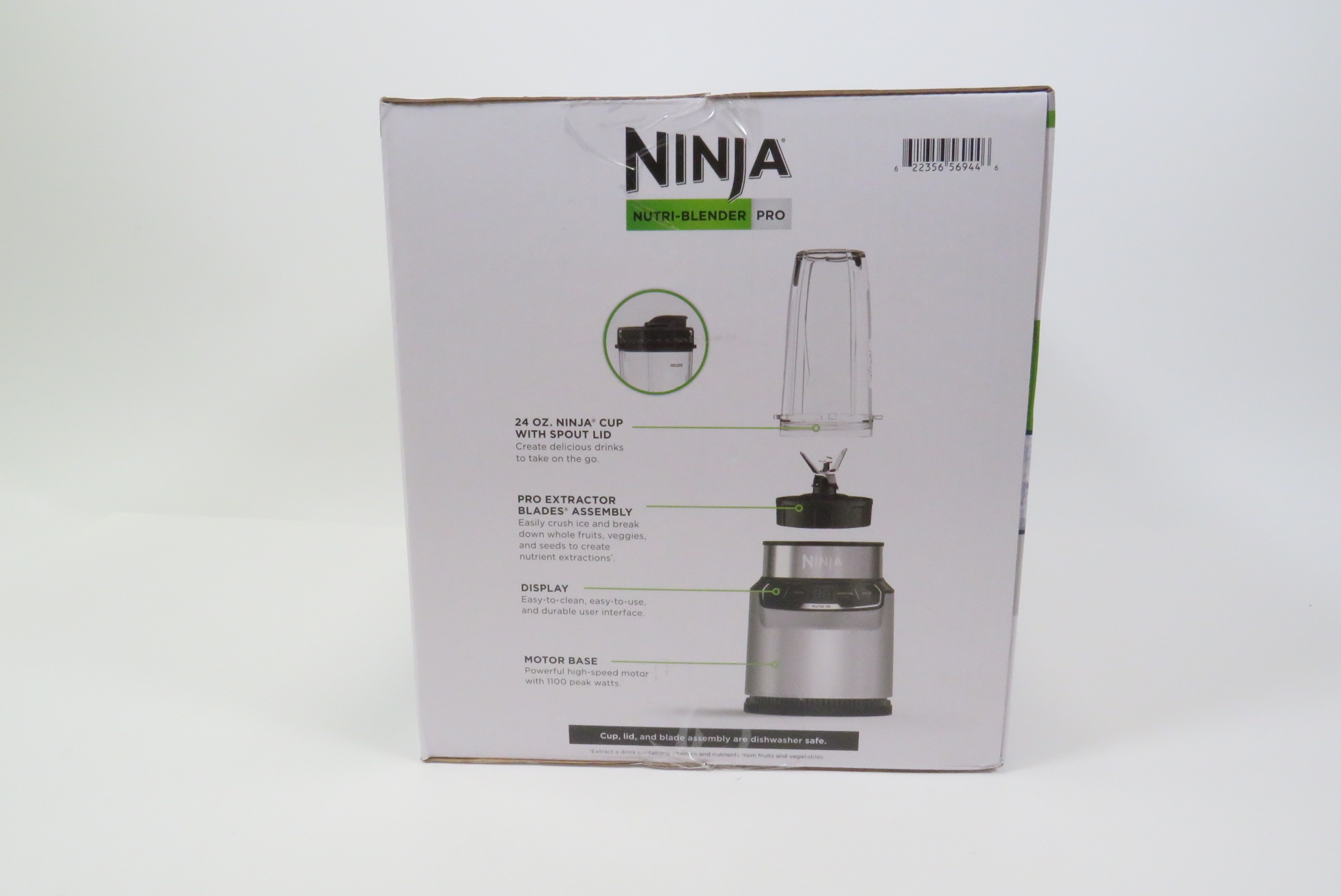 Ninja Nutri-Blender Pro with Auto-iQ, 1100-Peak-Watt, Personal Blender 