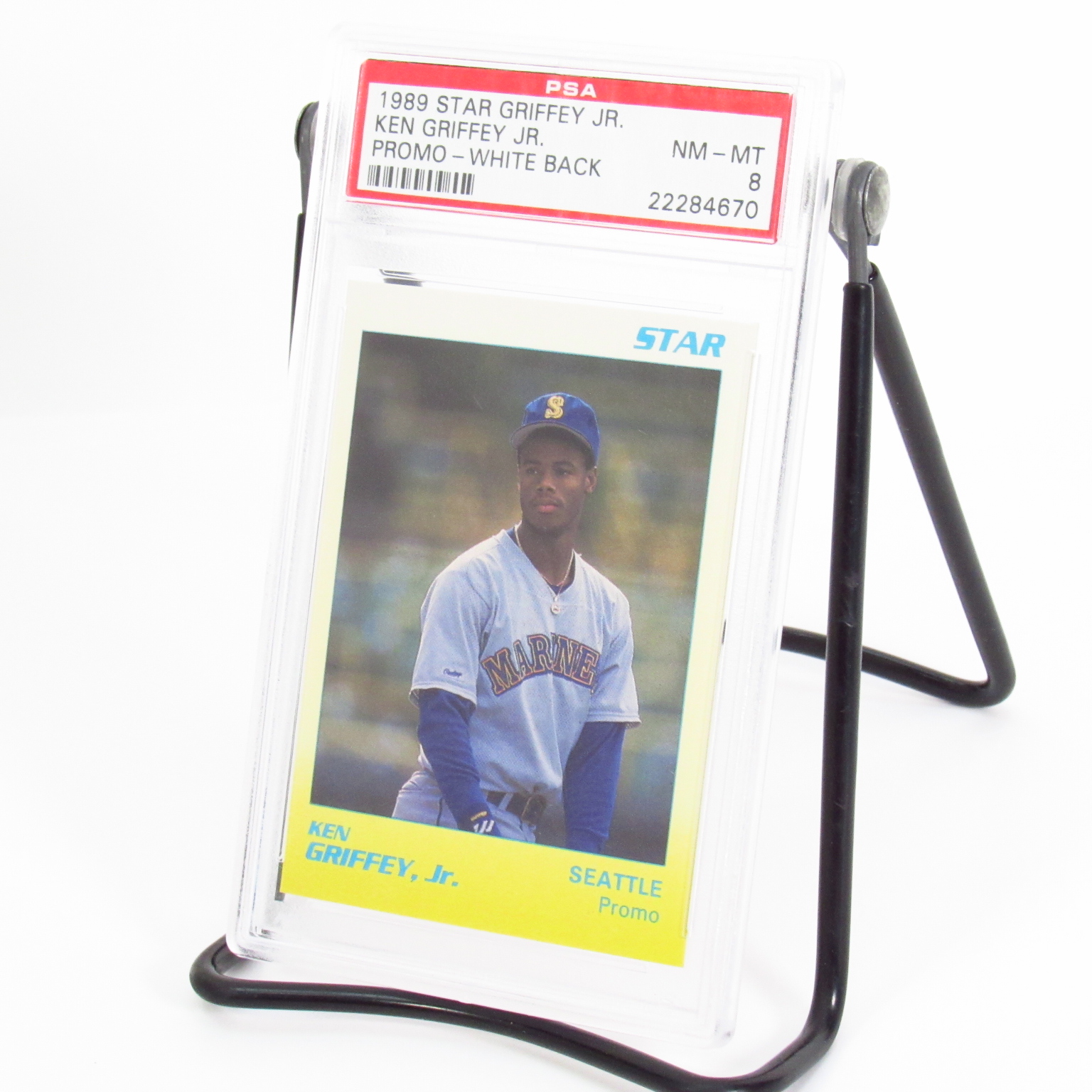 Ken Griffey Jr Star 1989 Promo PSA Grade Near Mint 8 MLB Baseball