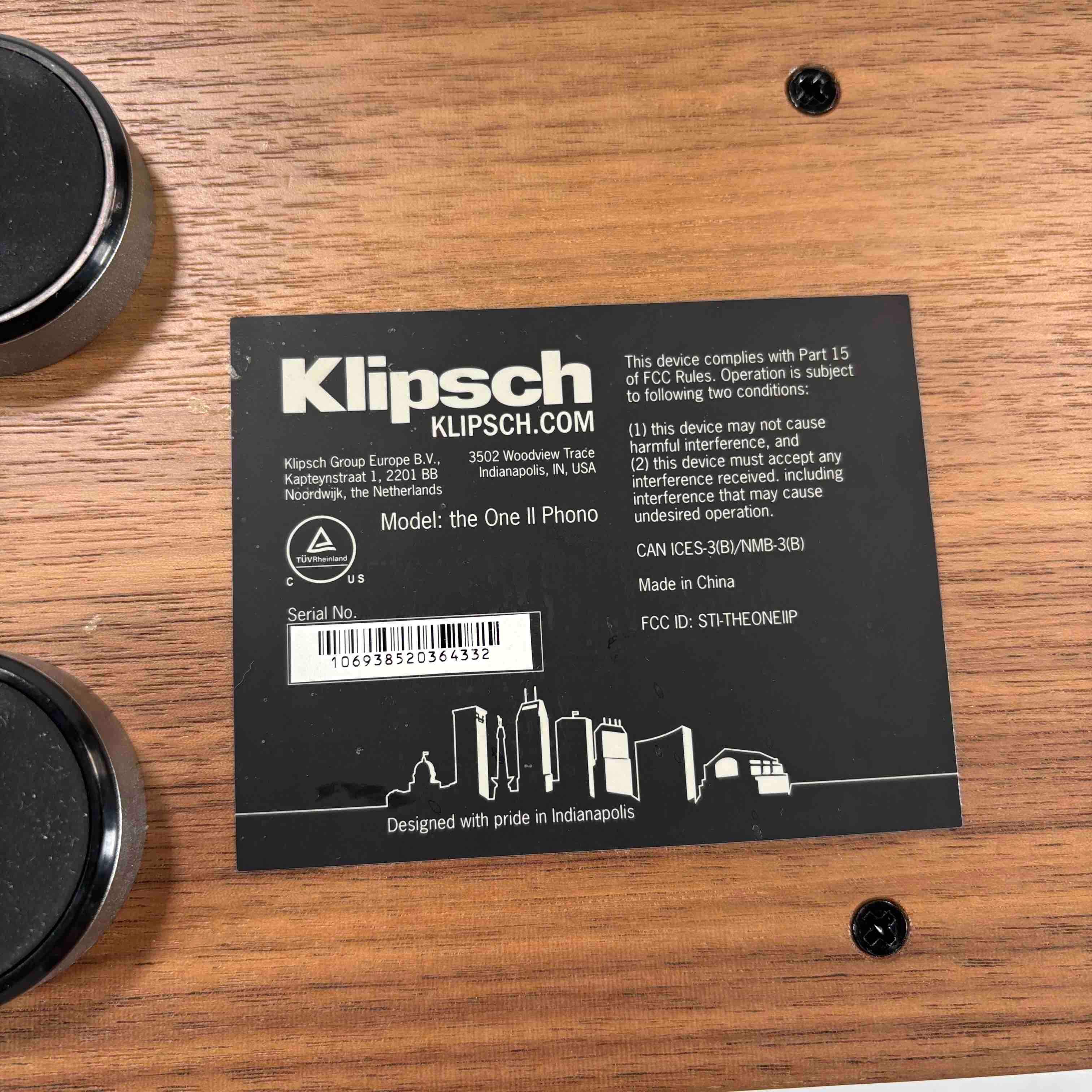 Outlet Klipsch The One II Phono