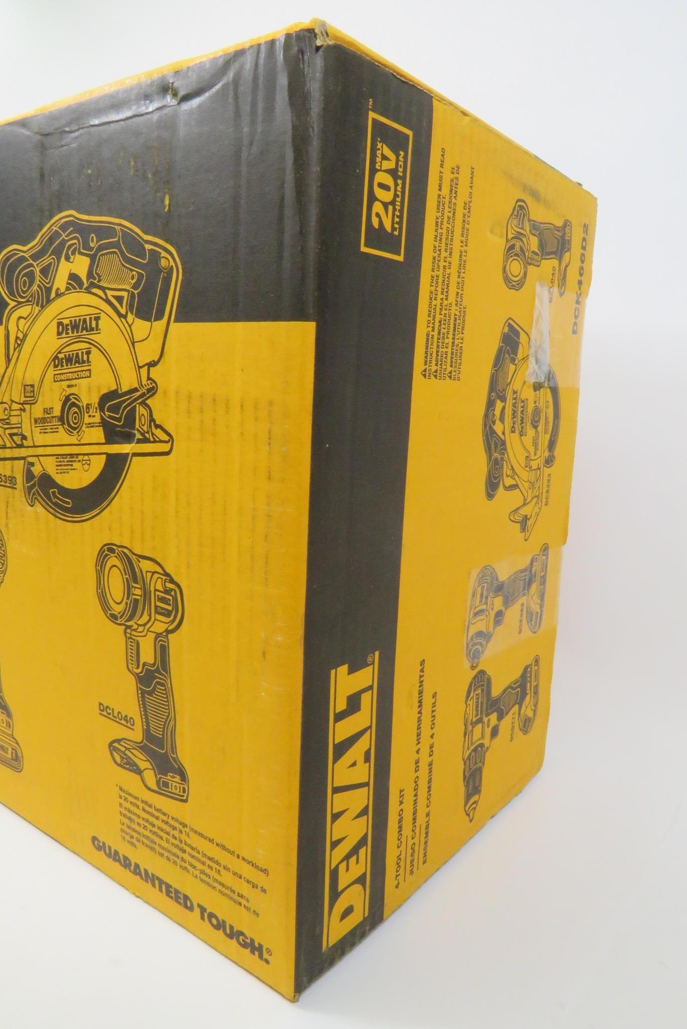 DeWalt DCK466D2 20V MAX Cordless 4 Tool Combo Kit