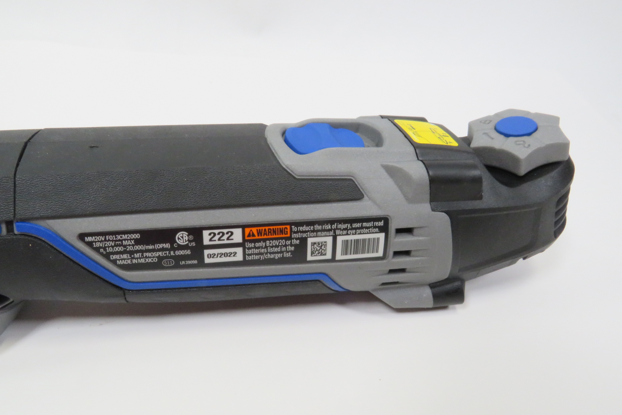 Dremel Multi-Max MM20V-02 Cordless Oscillating Tool Kit with (2) Batteries - 3