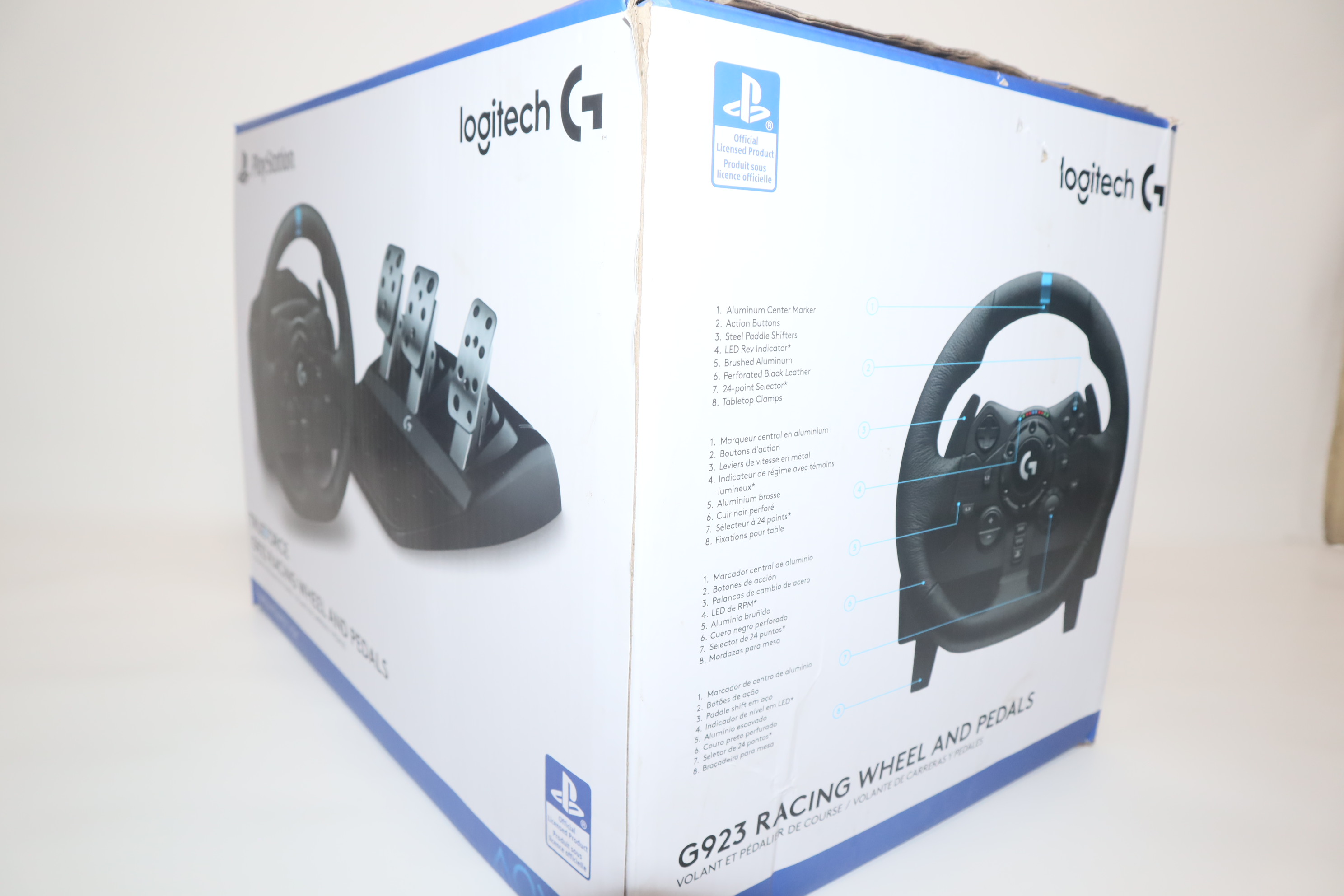 Order Logitech G923 Racing Wheel and Pedals PS5, PS4, PC - Black