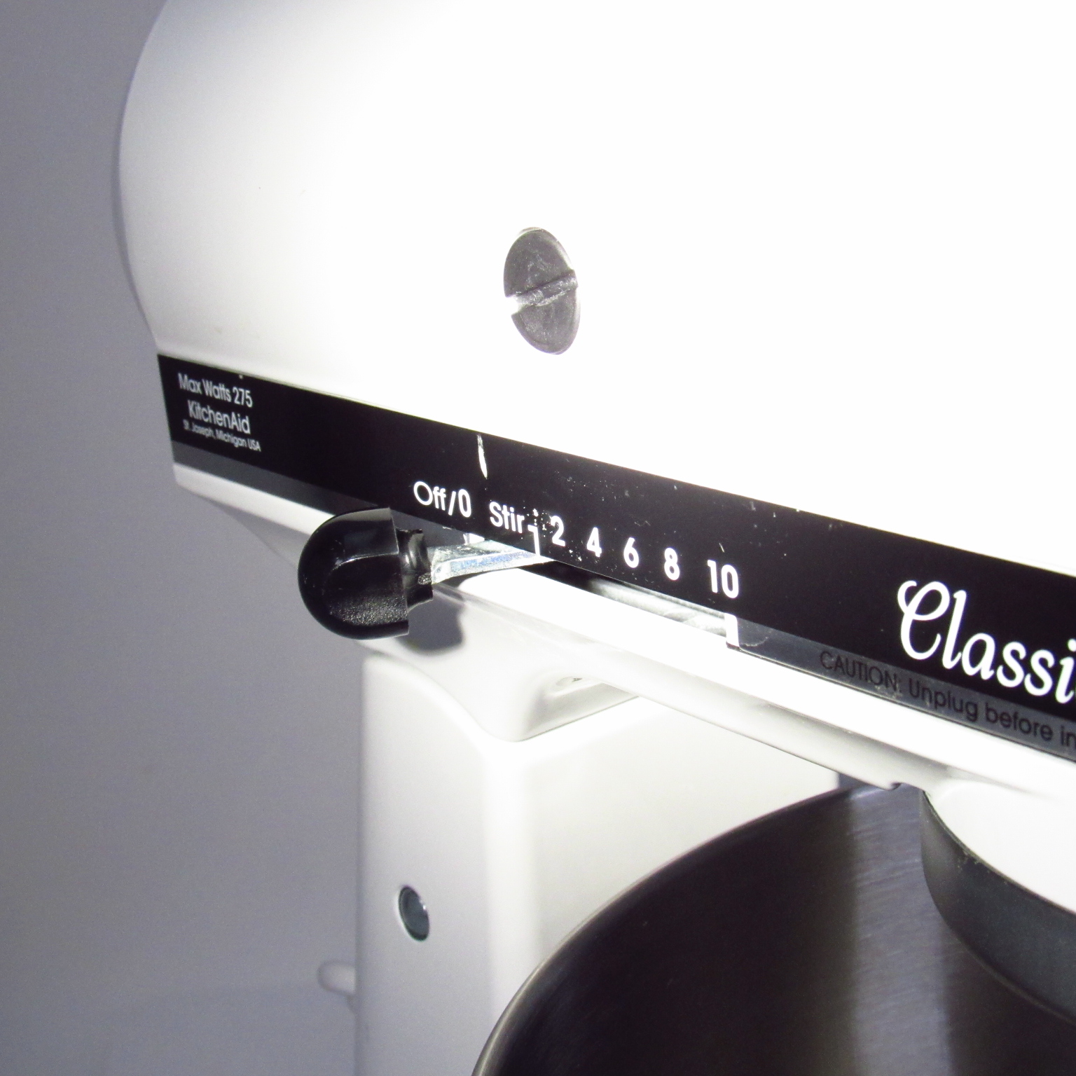 KitchenAid KSM75WH Classic Plus Tilt-Head Stand Mixer - White, 4.5