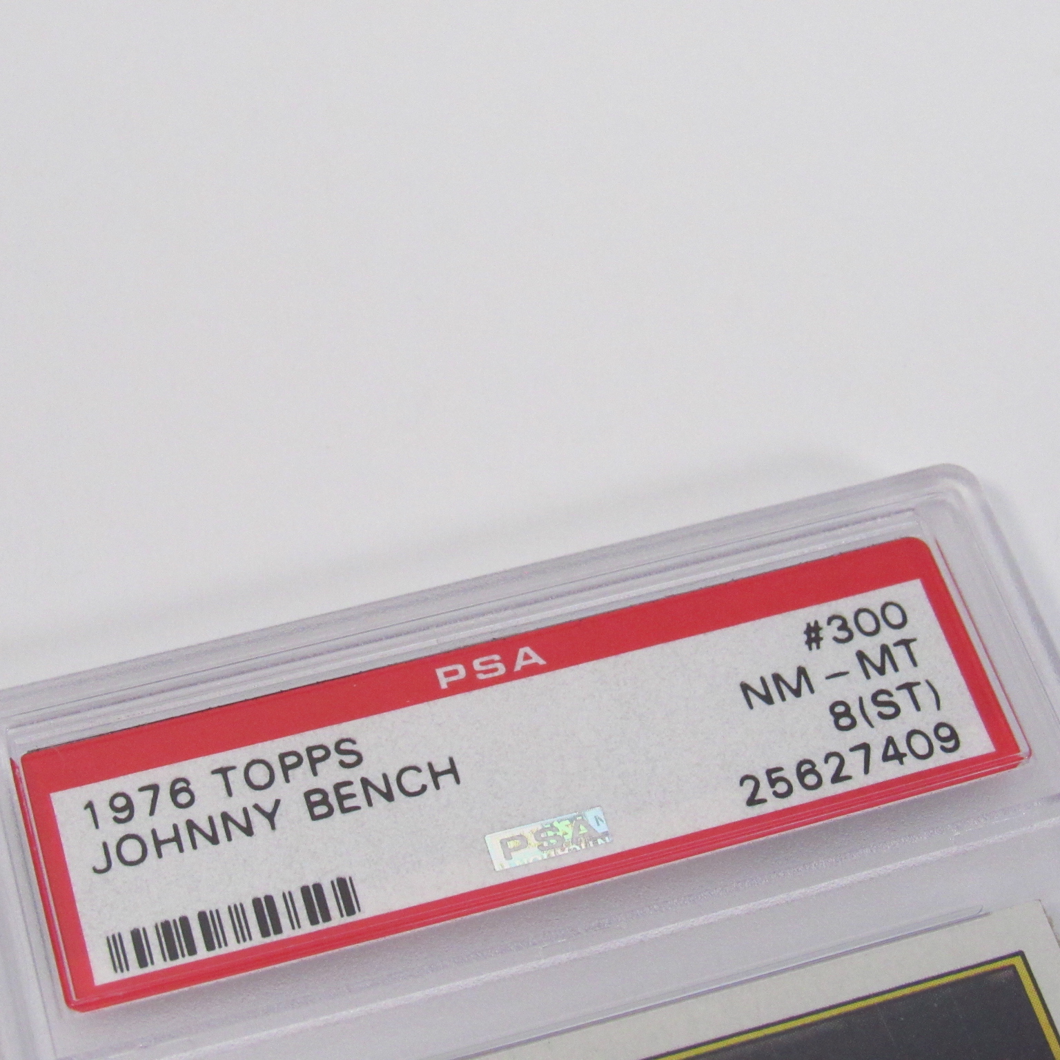 1976 Topps Baseball Card #300 Johnny Bench