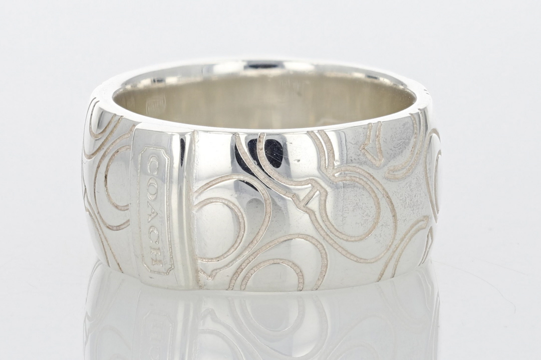 Coach sterling hot sale silver ring