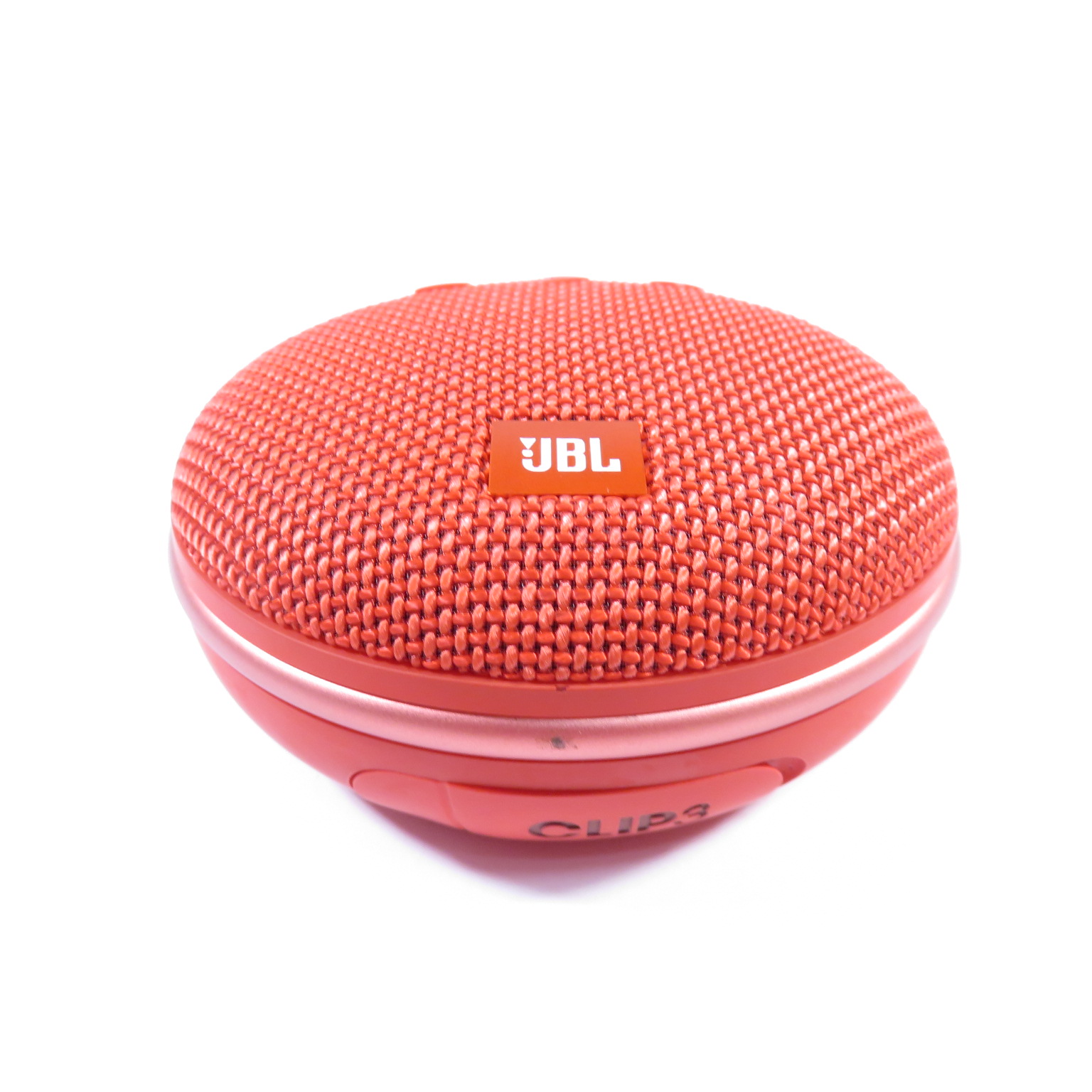JBL Clip 3 Portable Bluetooth Speaker with Carabiner - Red 