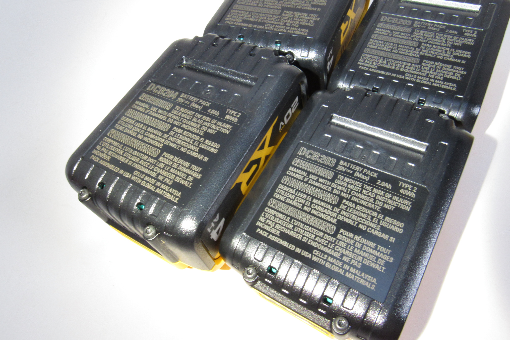 DeWalt DCB3244 20V Lithium ion 2Ah 4Ah Battery 4 Pack