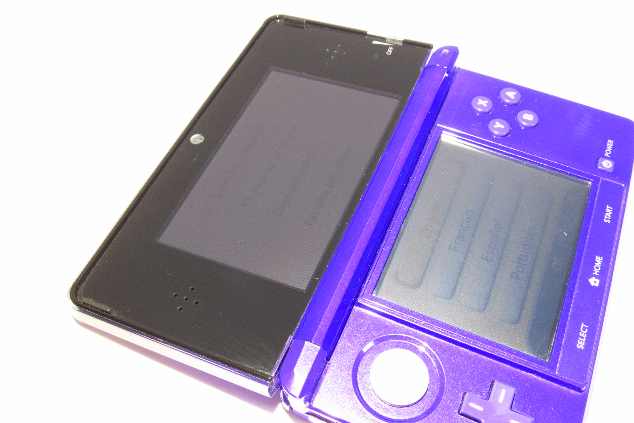 Nintendo 3DS Midnight Purple Handheld Console hot CTR-001 GOOD SHAPE with Stylus!