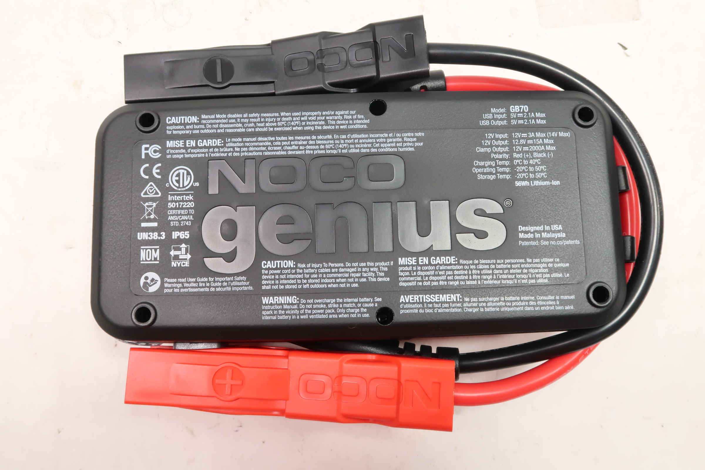 NOCO Boost HD GB70 2000-Amp 12-Volt UltraSafe Lithium Jump Starter-8673