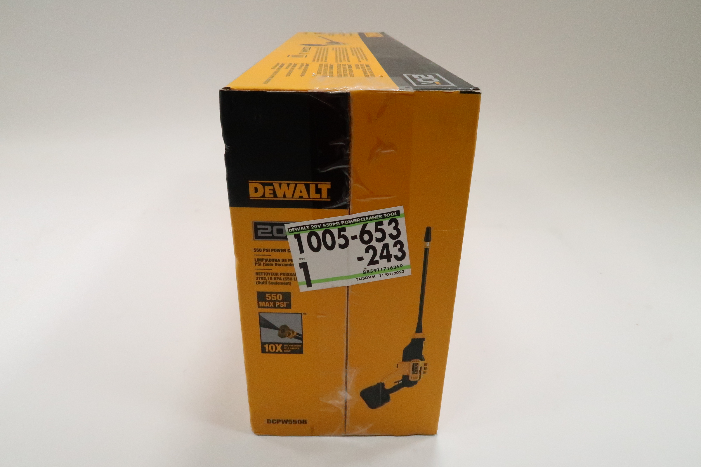 DEWALT DCPW550B 20V MAX Cordless 550 psi Power Cleaner (Tool Only) New  885911716369