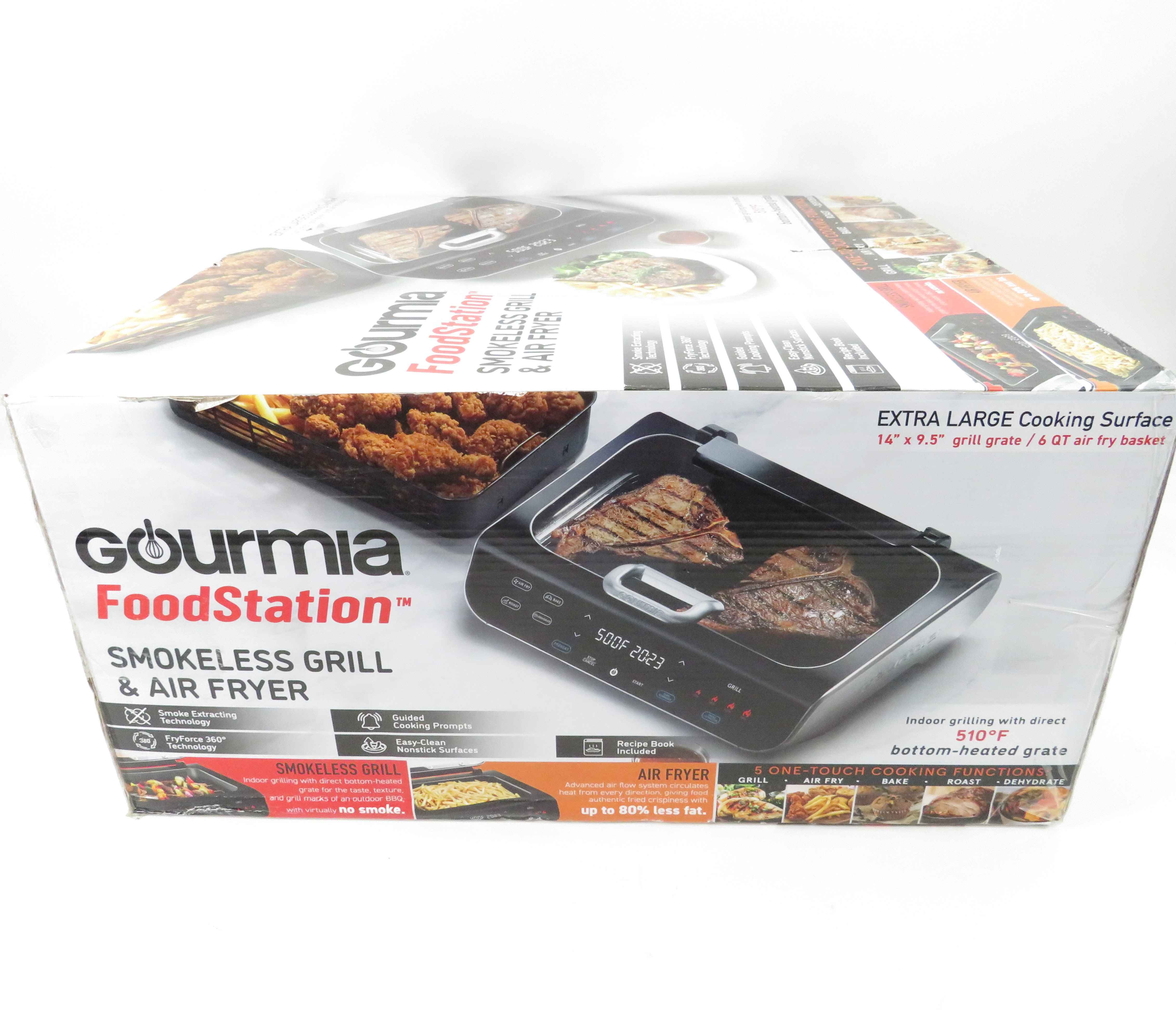 Gourmia GGA2100 Smokeless Grill & Air Fryer Combo