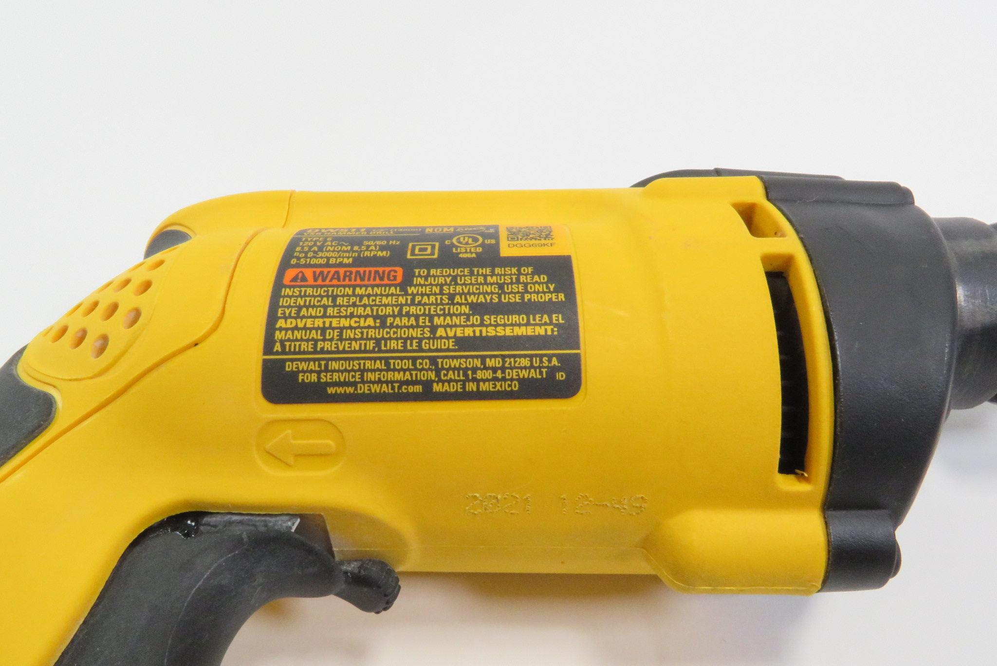 DeWalt DW511 8.5 Amp 1 2