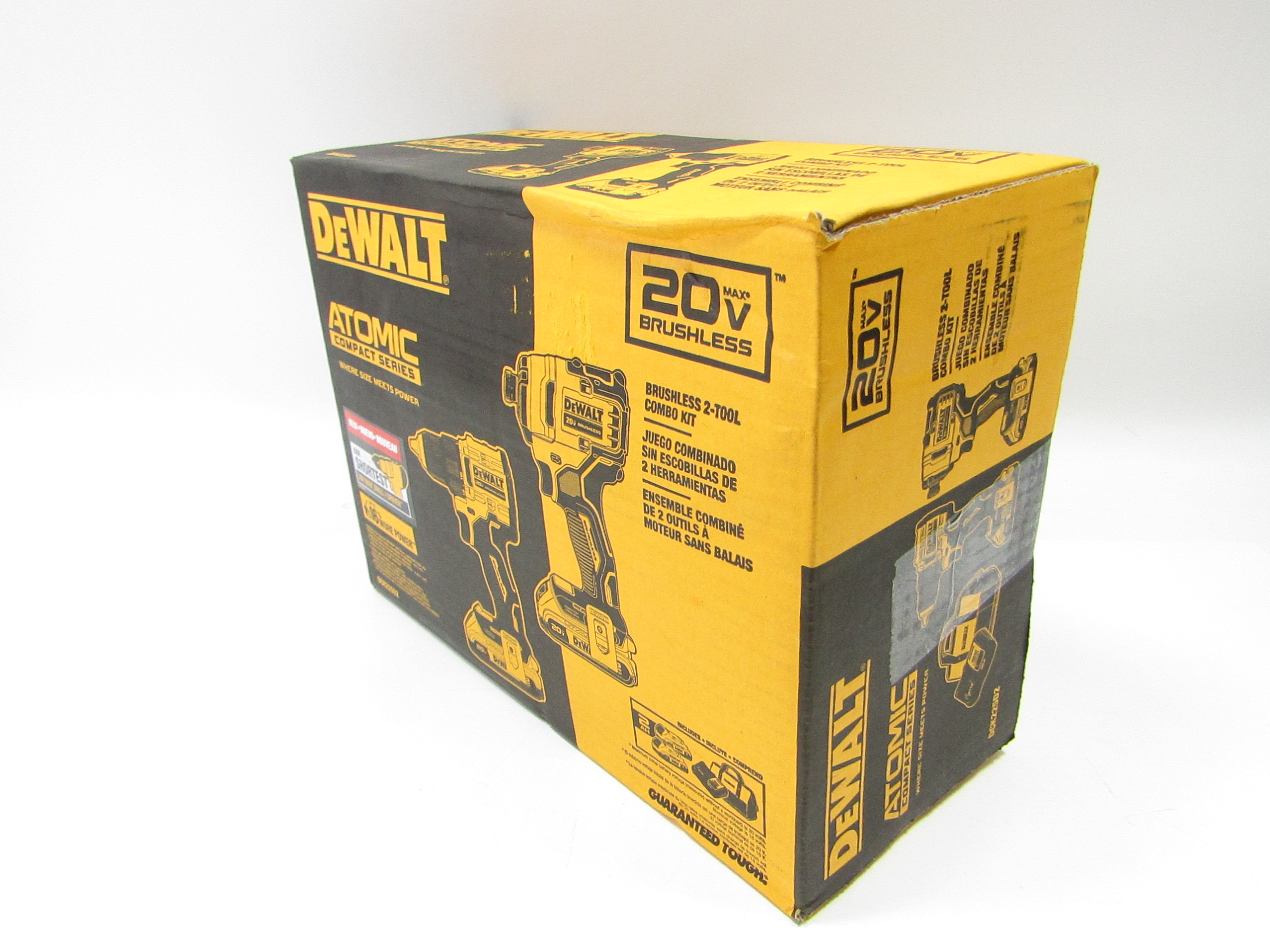 DeWalt DCK225D2 Atomic 20V Max Brushless 2 Tool Combo Kit