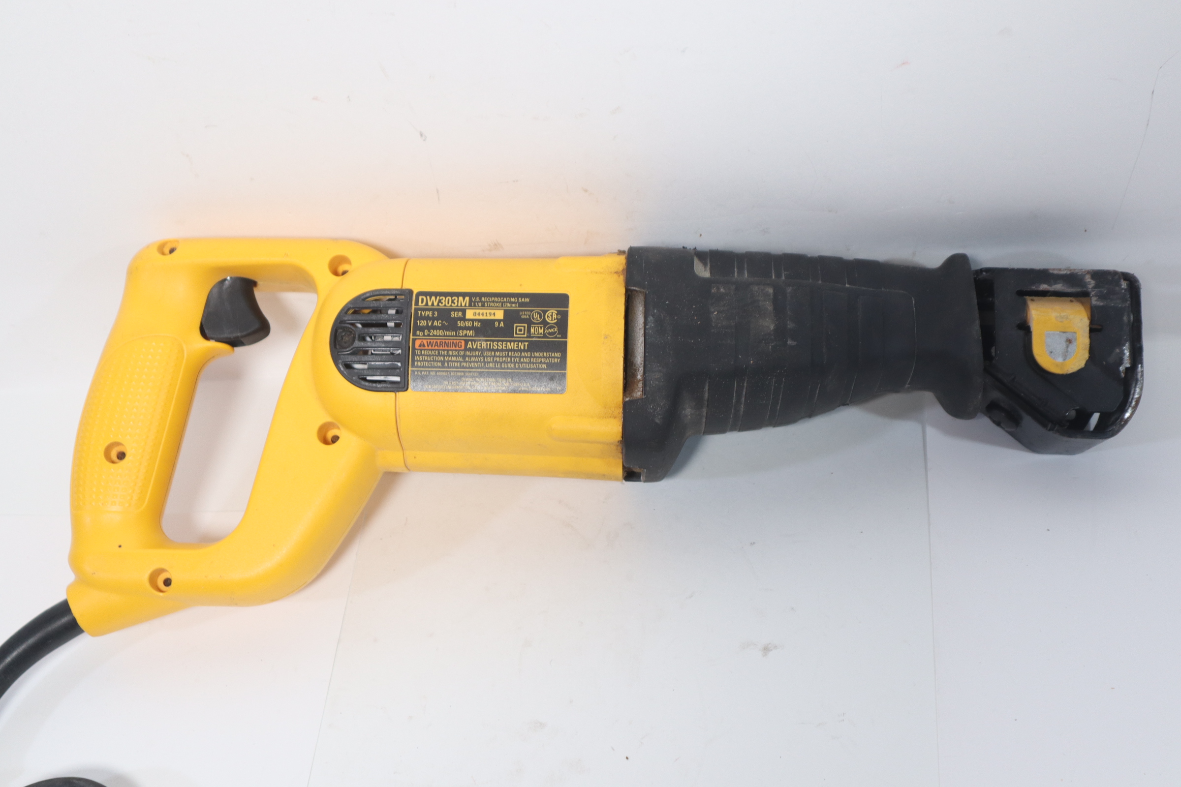 DeWalt DW303M Corded 12 Amp Reciprocating Saw 4194