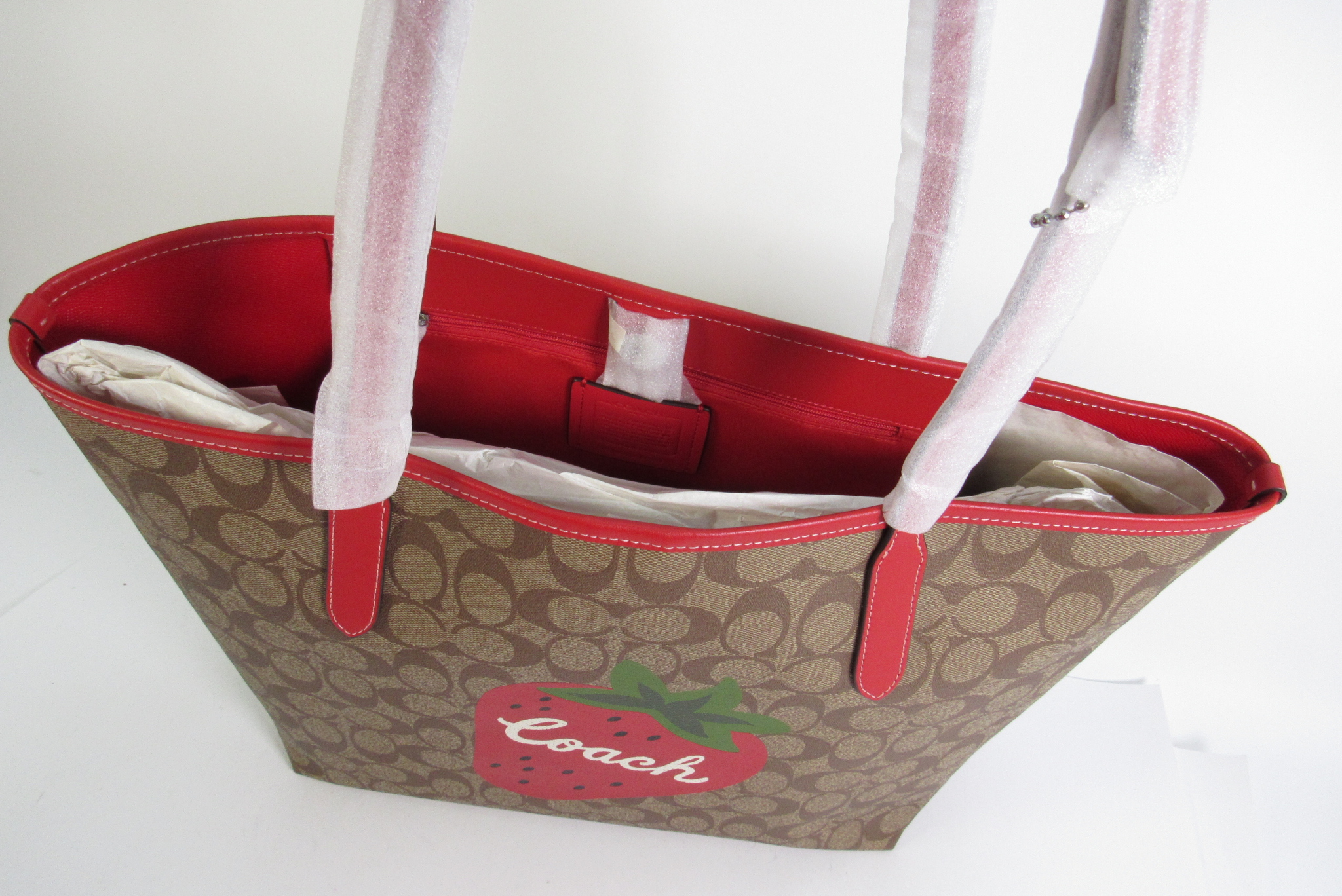 Coach crossbody SV/Khaki/Bright Red outlet