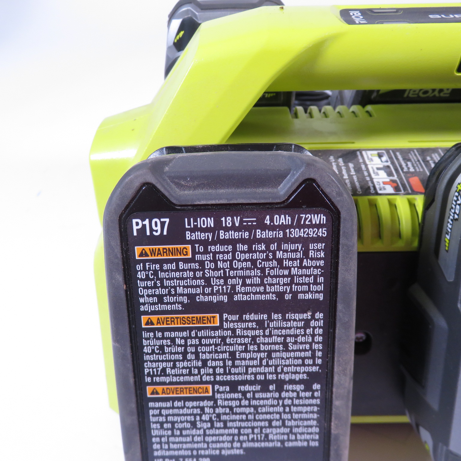 Ryobi p135 hot sale