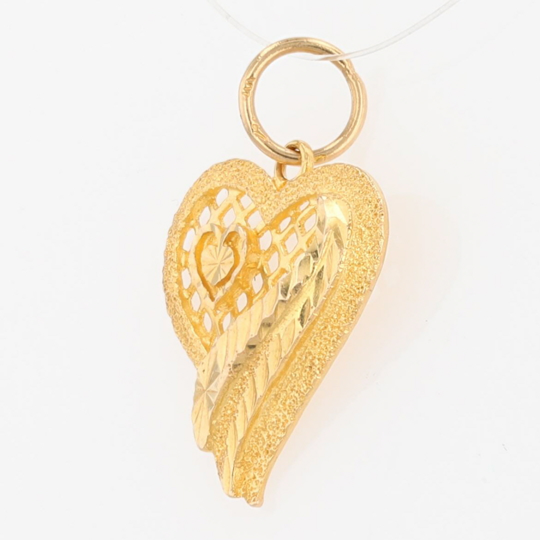 Gold pendant offers heart shape 21k