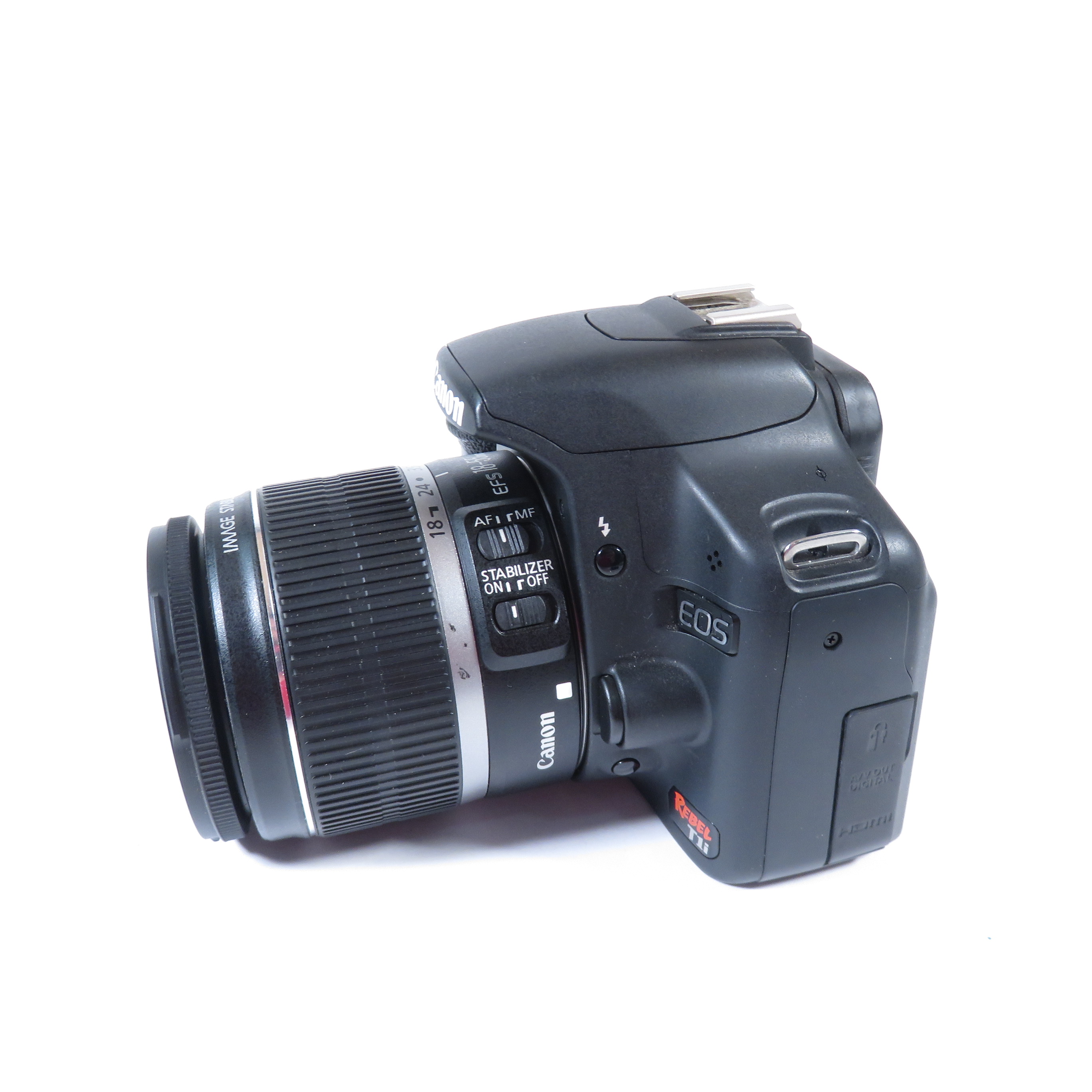 Canon EOS Rebel T1i / EOS 500D 15.1MP Digital SLR Camera - Black (Kit w/  EF-S IS 18-55mm Lens) for sale online