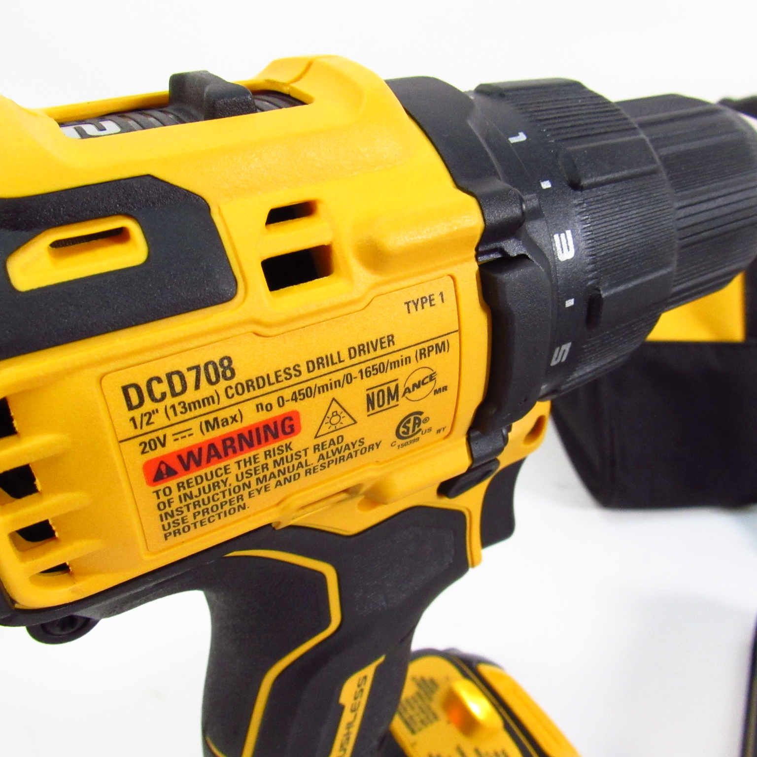 DeWalt Atomic DCD708C2 20V Li ion Brushless 1 2 Drive Drill