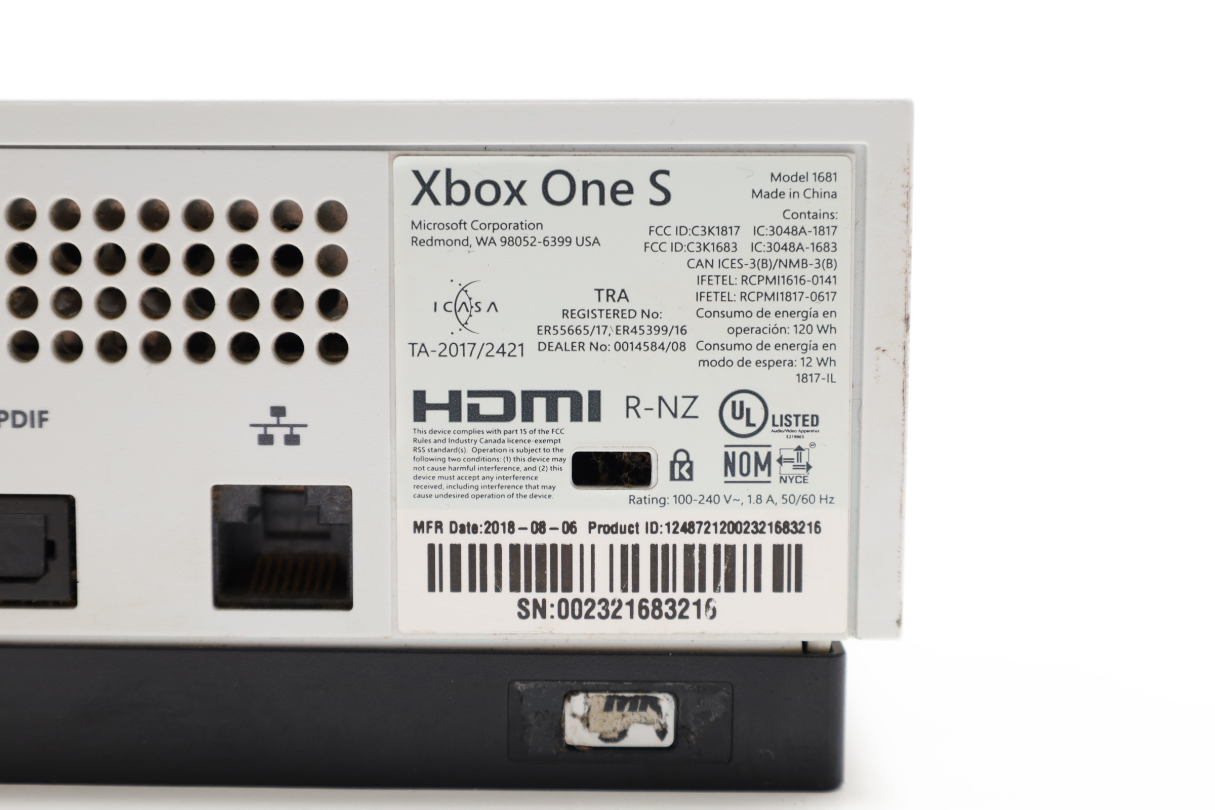 Microsoft Xbox One S 1TB 1681 Home Console Bundle w/ Blue