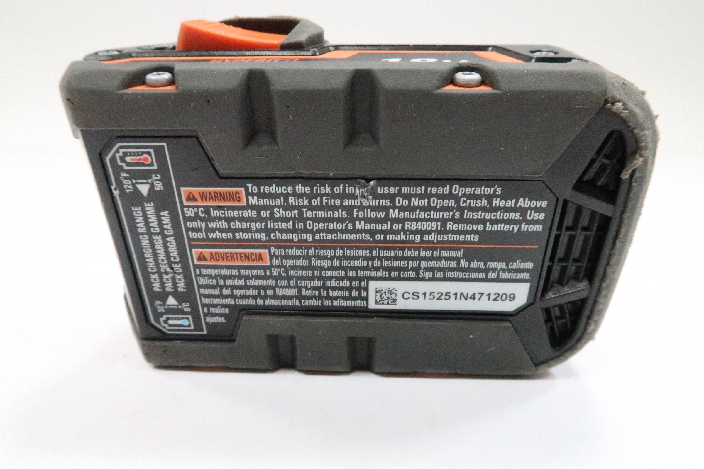 Ridgid R840091 Rapid Max 9.6v 12v 14.4v 18v Battery Charger 4846