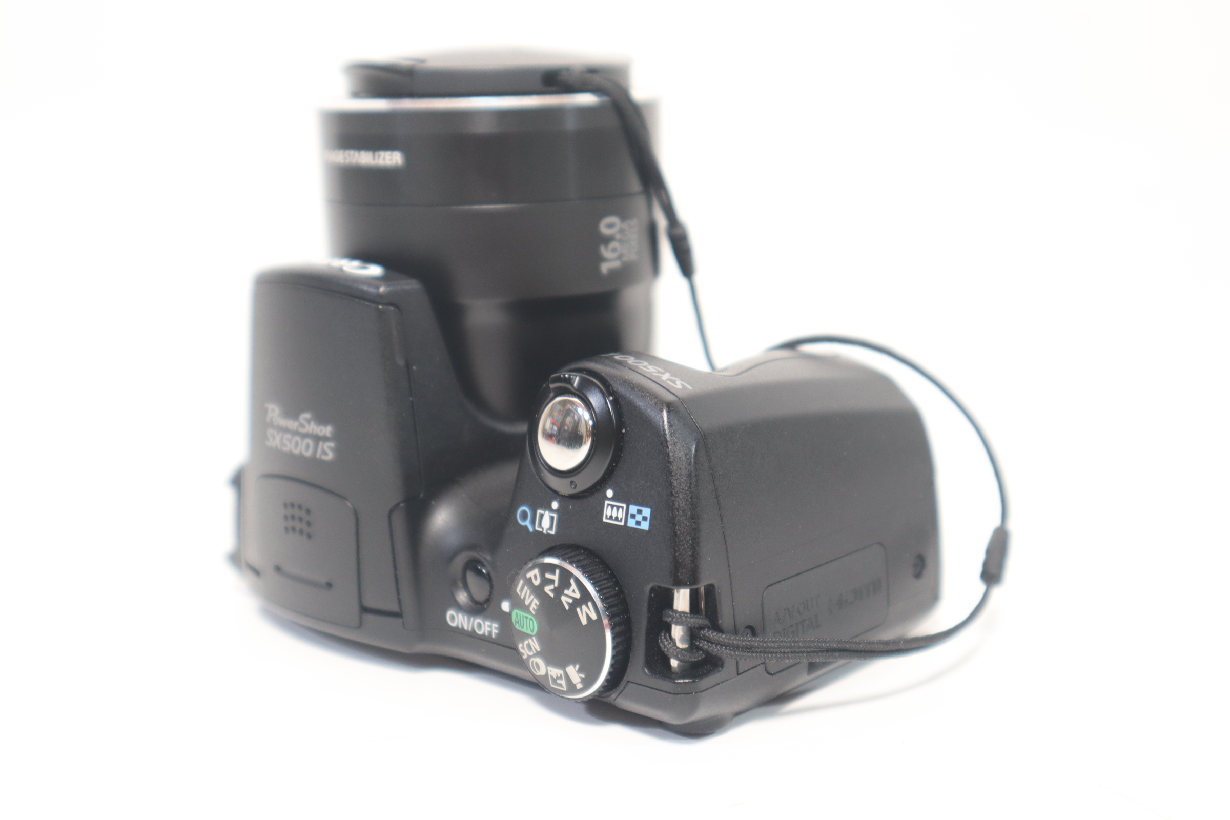 Canon PowerShot SX500 IS Digital Camera - Black (16.0 MP, 30x Optical Zoom)  3.0 inch LCD
