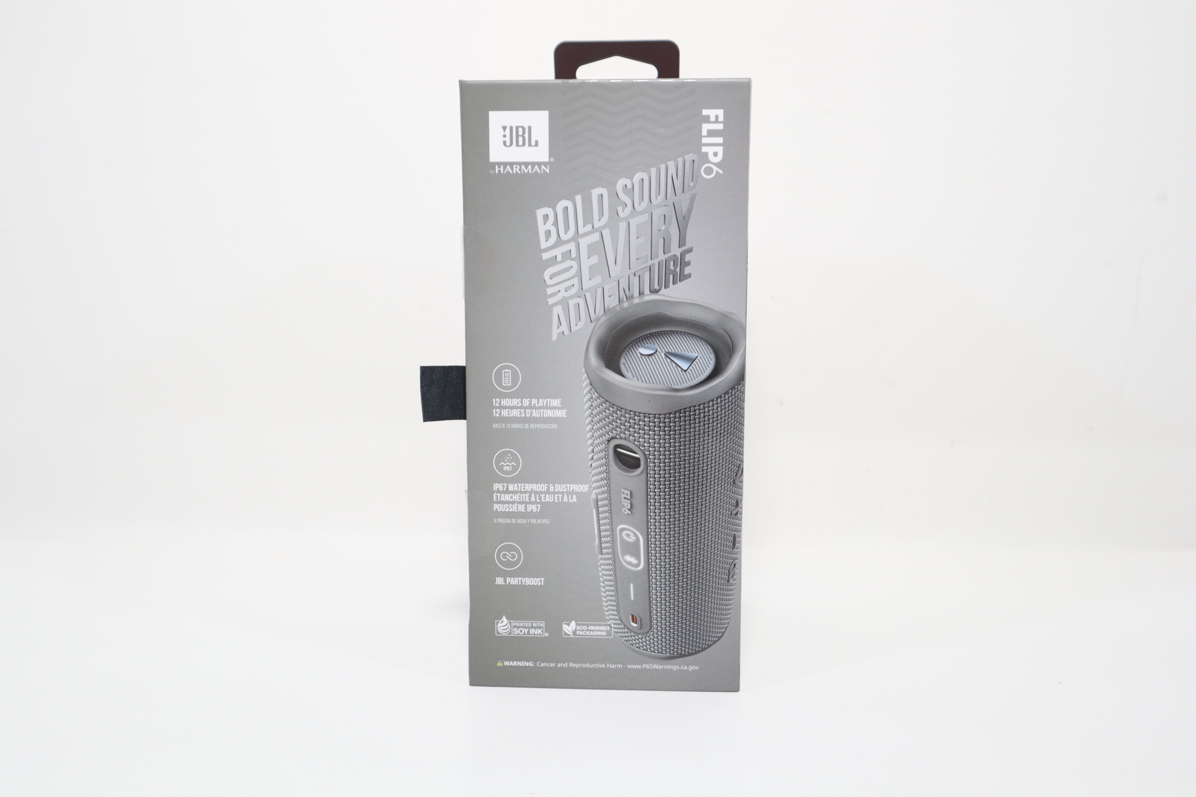 JBL Flip 6 Bluetooth® Speaker, Grey - Worldshop