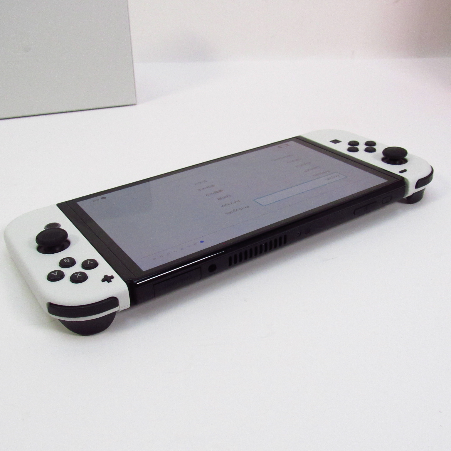 Nintendo Switch OLED - game console - black, white - HEGSKAAAA - Gaming  Consoles & Controllers 