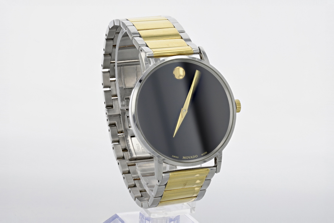 Movado Museum Classic 40mm Black Dial Quartz Stainless Steel Men