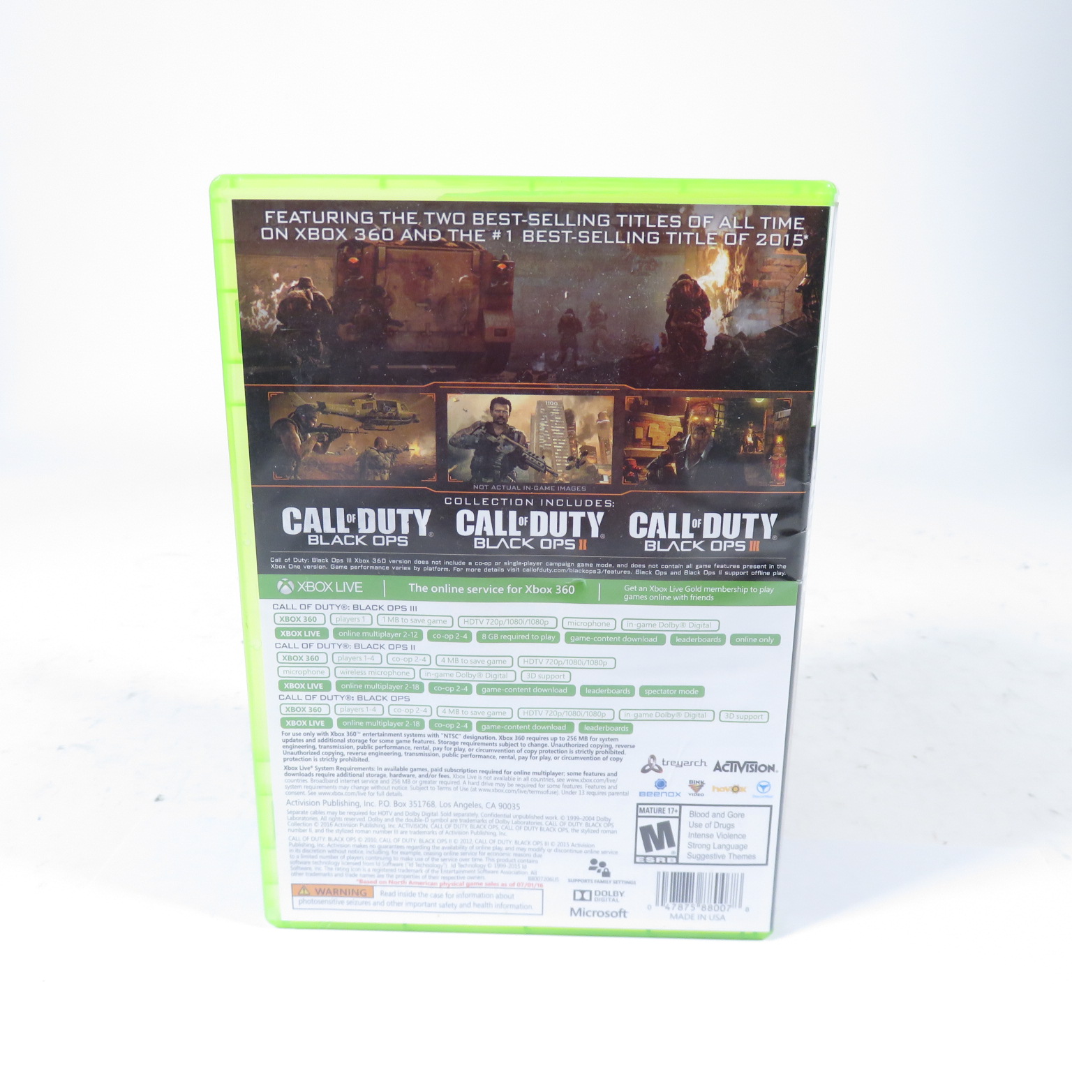 Call of duty black ops trilogy store xbox 360