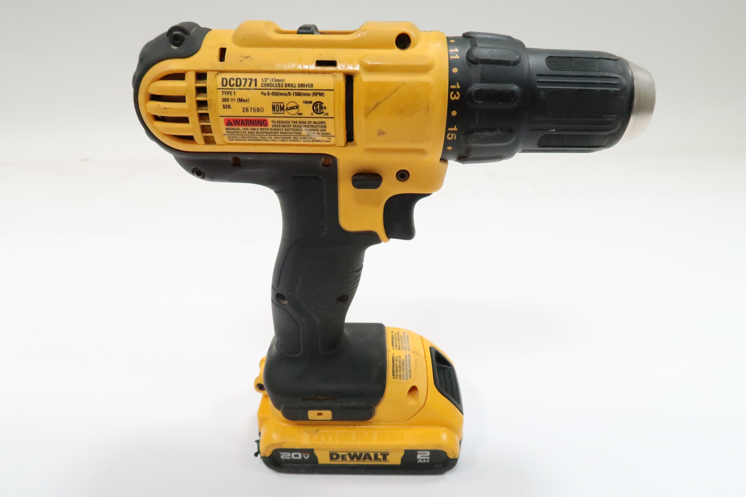 Dewalt dcd771 best sale drill driver