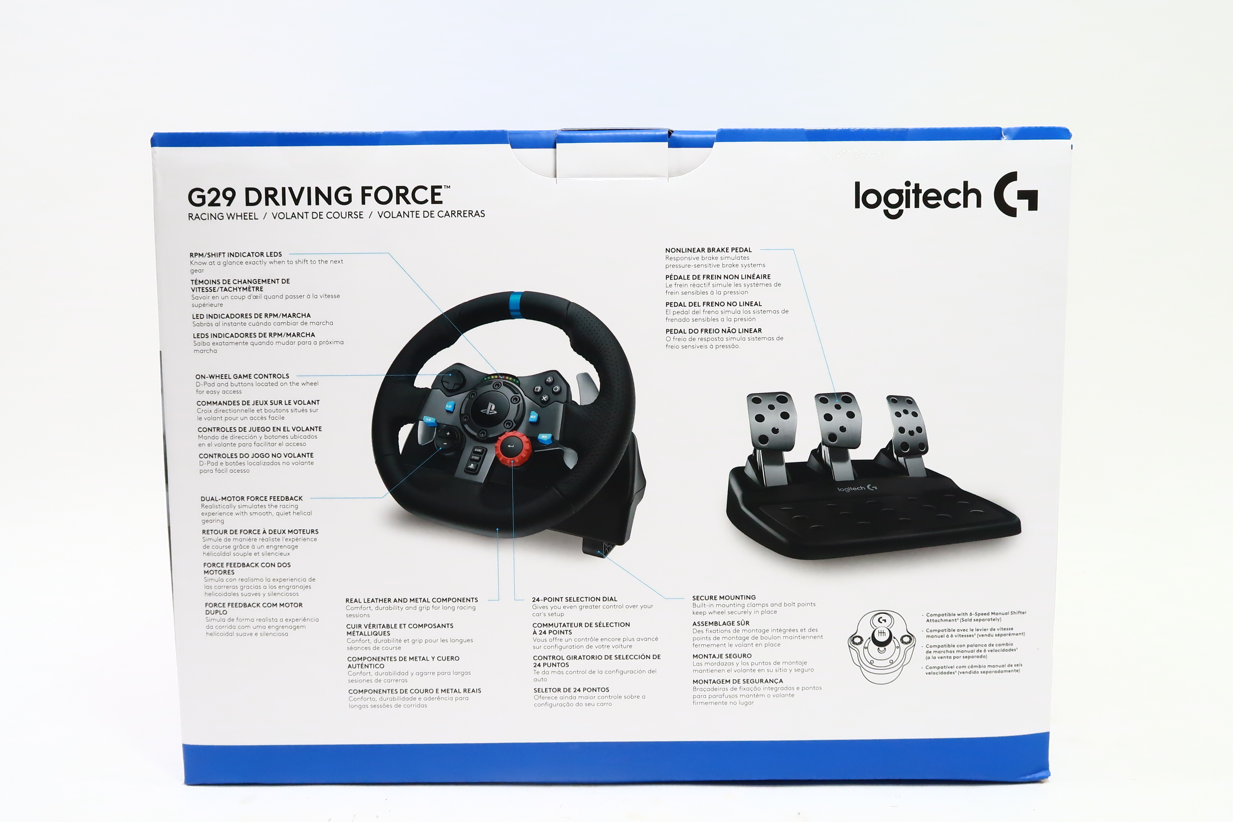 Volante Logitech G29 Driving Force PS5-PS4-PS3-PC -Licencia oficial-. PC  GAMING