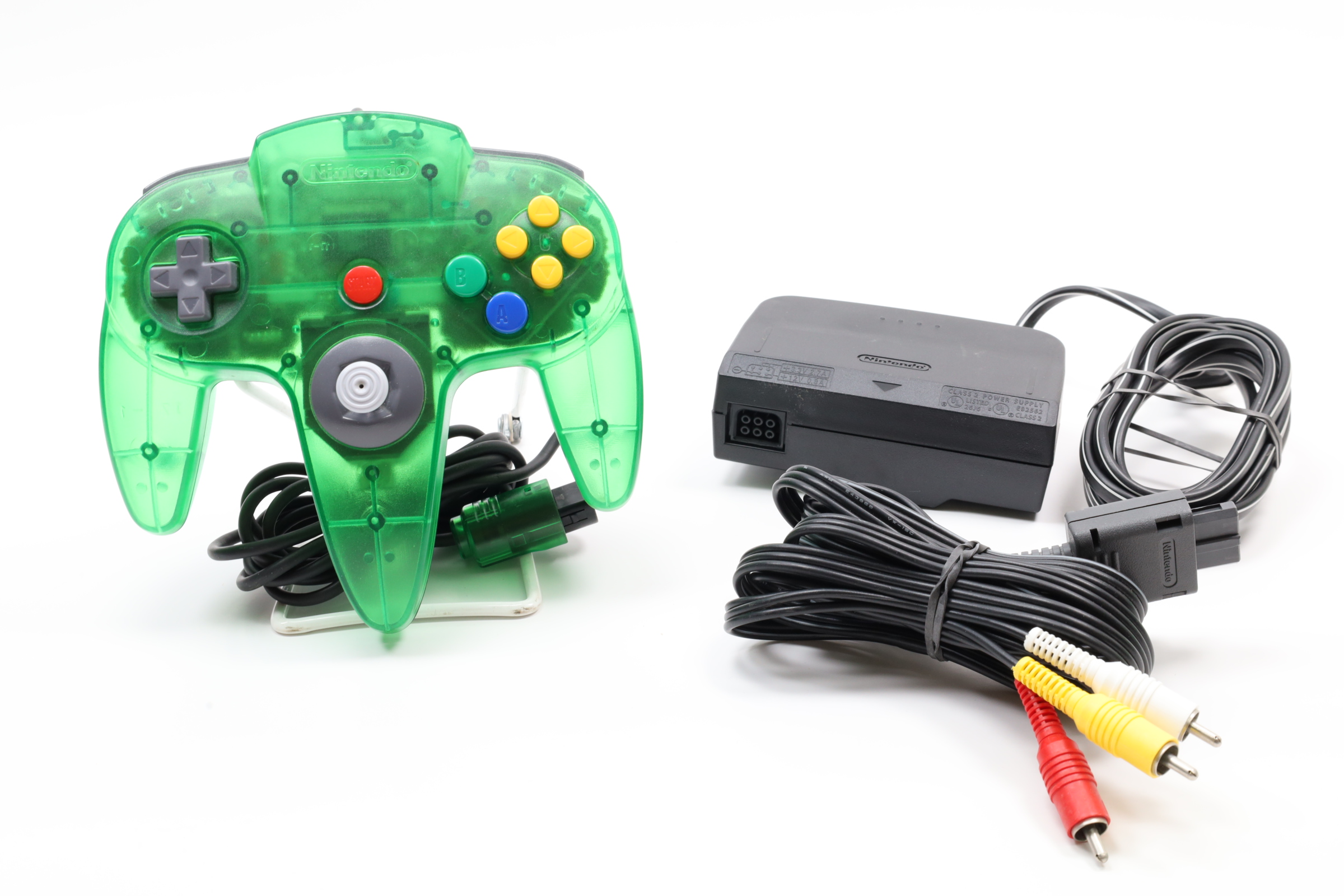 Nintendo 64 in Funtastic Jungle Green with high quality cables