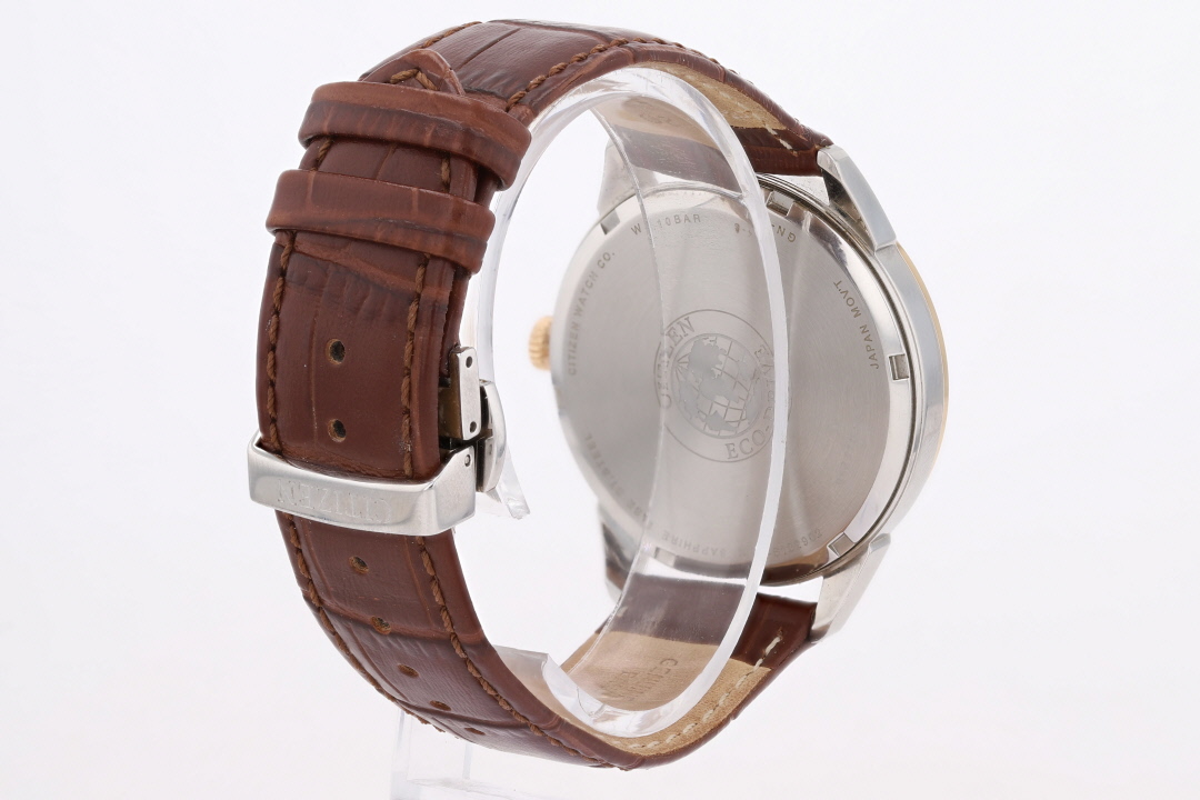 Citizen Rolan 40mm Navy Blue Dial Eco-Drive Leather Band Strap