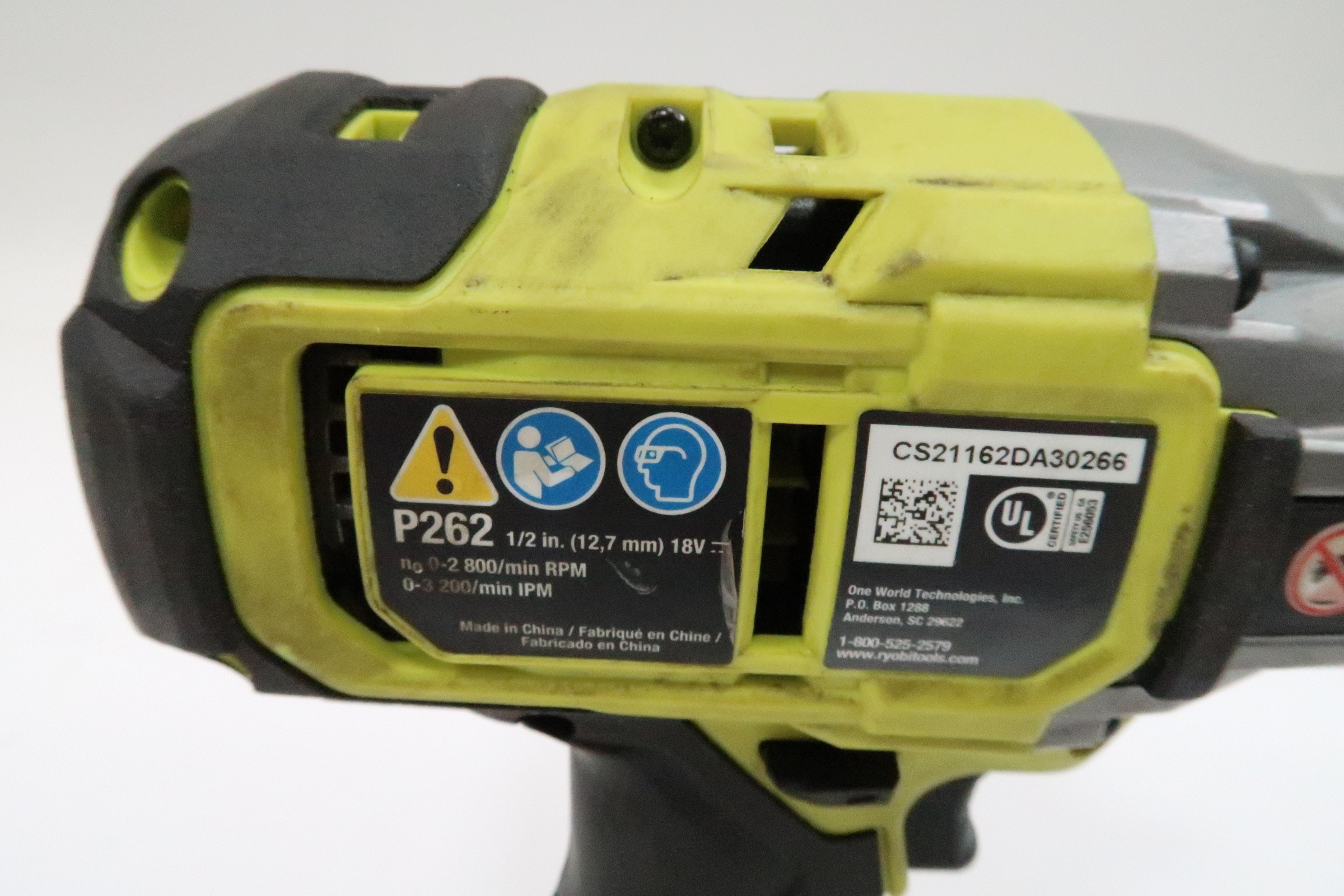 Ryobi P262 ONE+ HP 18V Brushless Cordless 4-Mode 1/2 in. Impact Wrench 9918