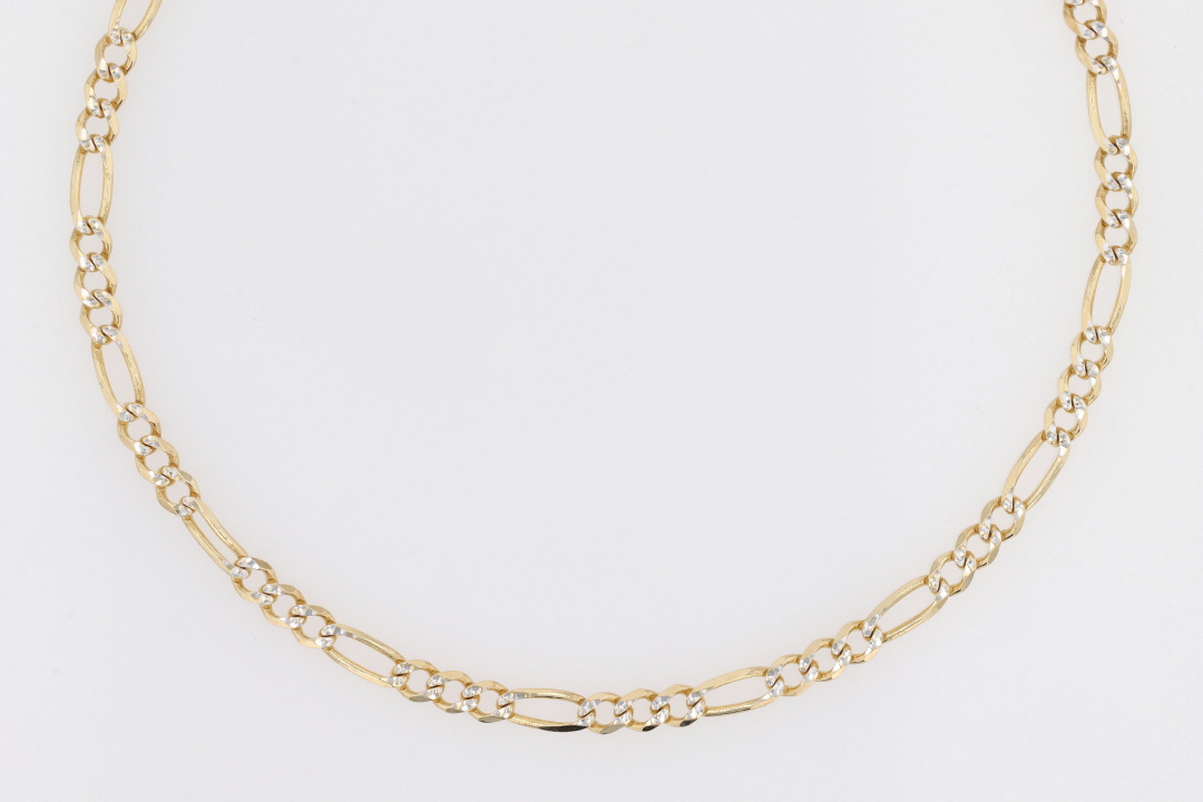 thumbnail image 2 of Mens 12mm Italian Figaro Link Chain Diamond Cut 6 Piece Wholesale Lot 9-30in 2 of 6