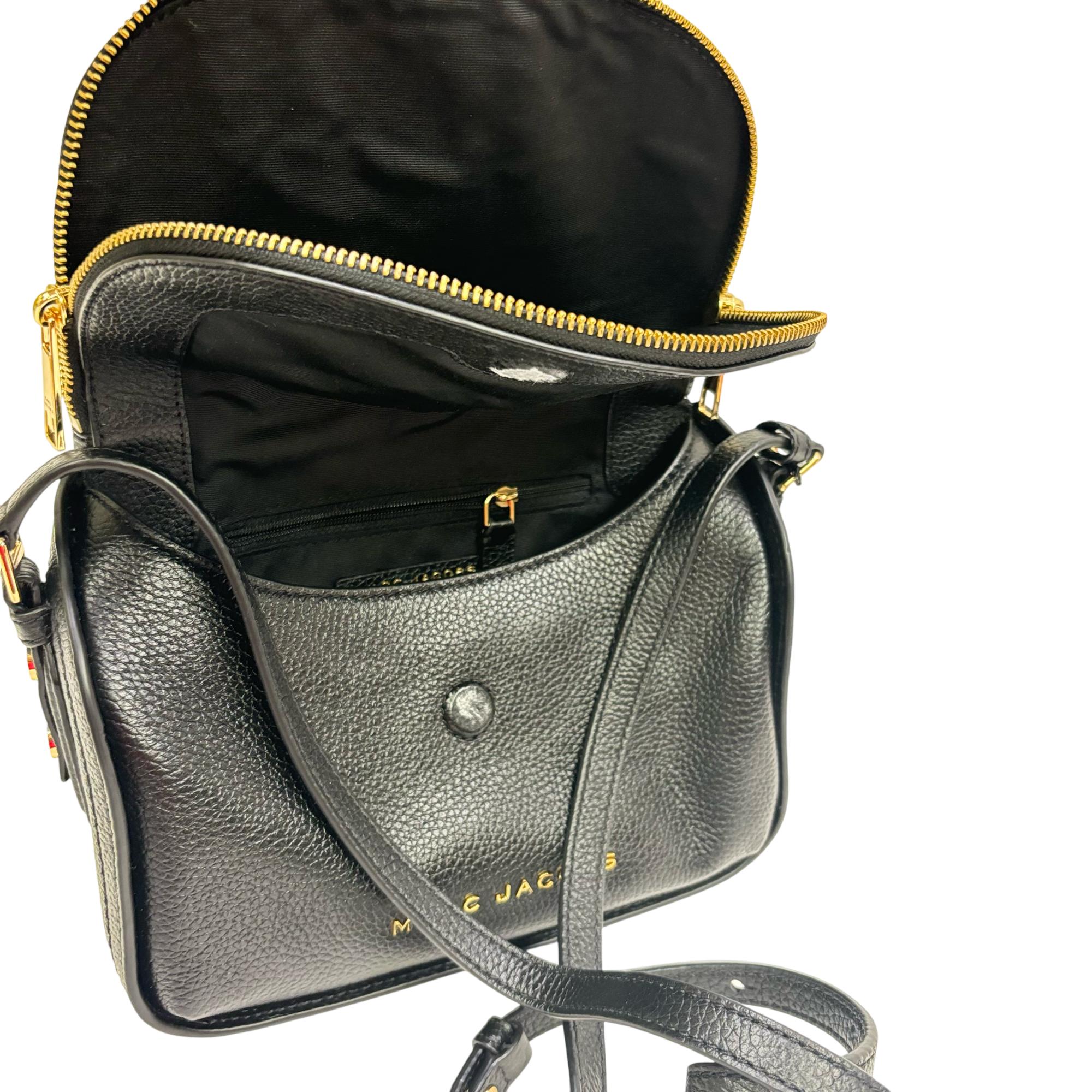 Marc Jacobs M0016932 Messenger Crossbody Black Leather Bag