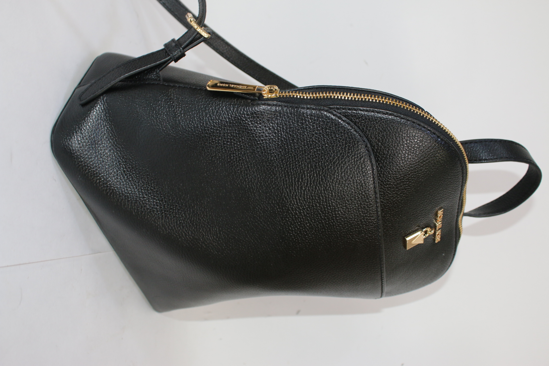 adele large pebbled leather backpack Michael Kors 38TOCAFB7L Black ADELE Large Pebbled Backpack Handbag MK Bag  4687