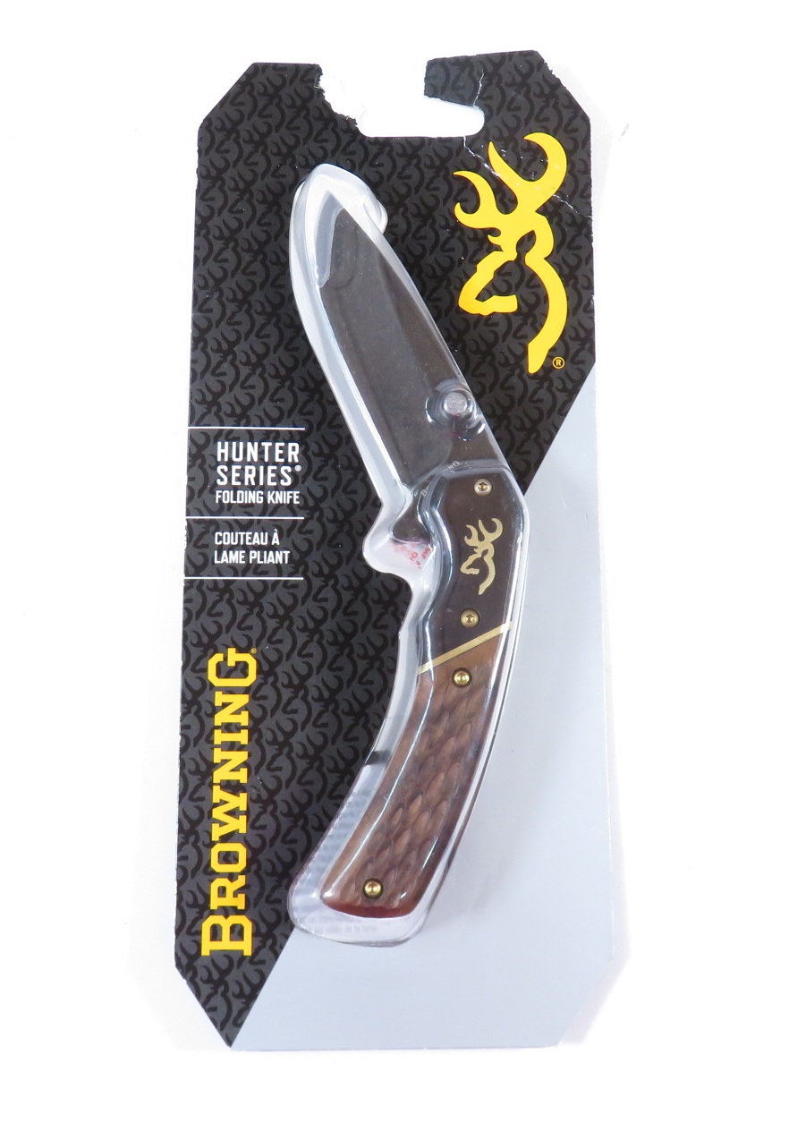 Browning Hunter Folder Knife - Canada Brass