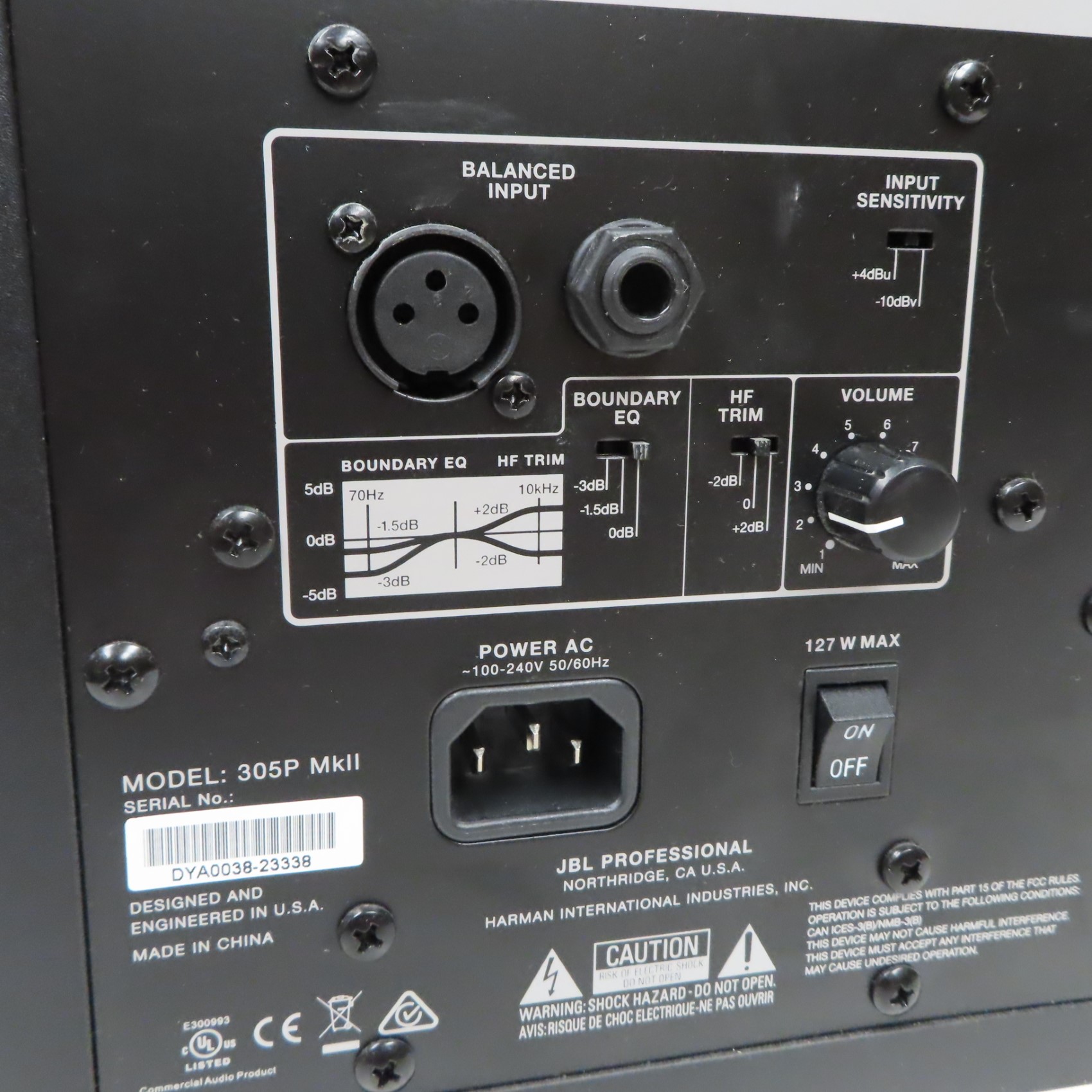 JBL 305P MkII 3 Series Powered 5