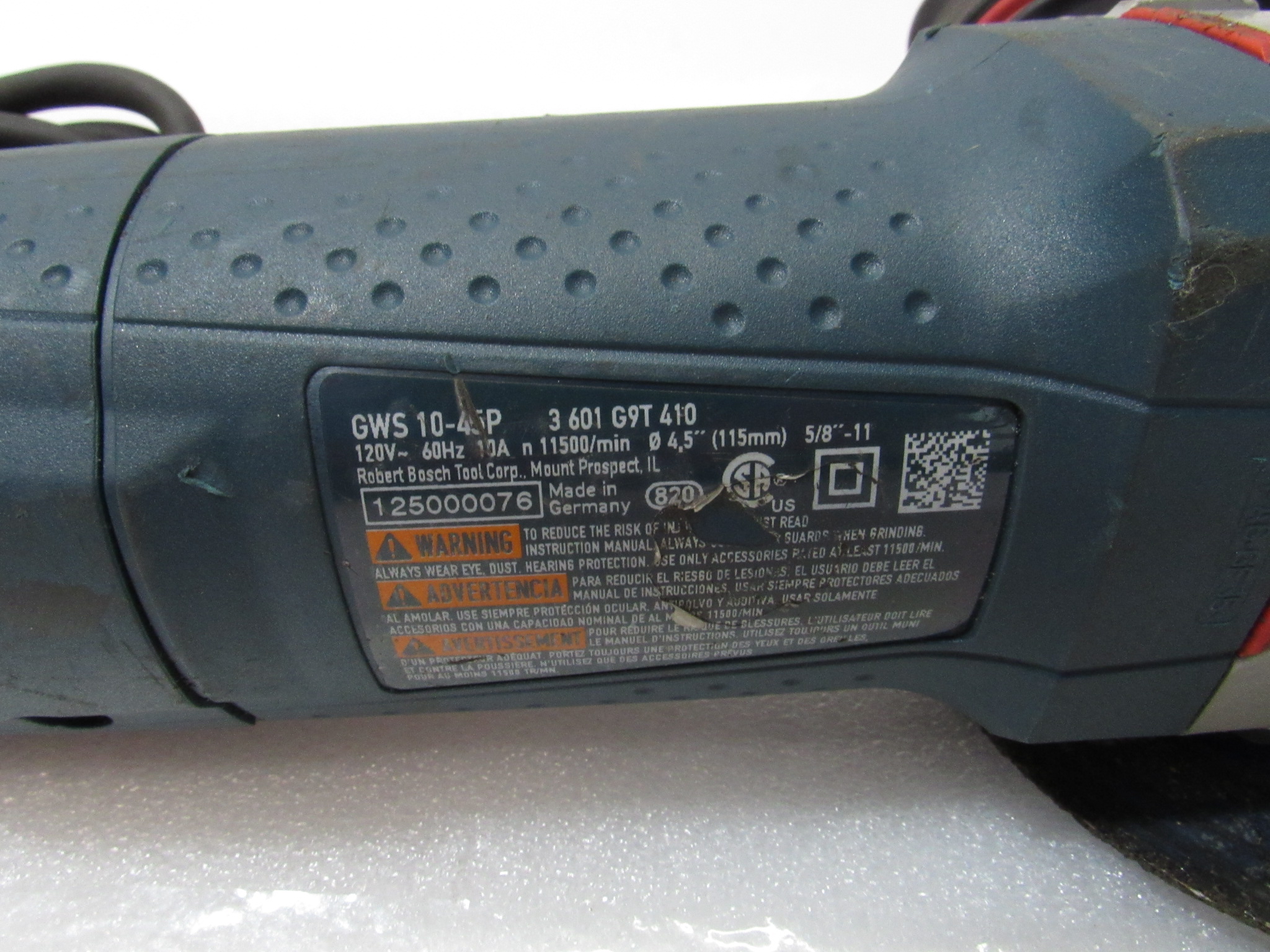 Bosch GWS 1045P 41/2" Angle Grinder