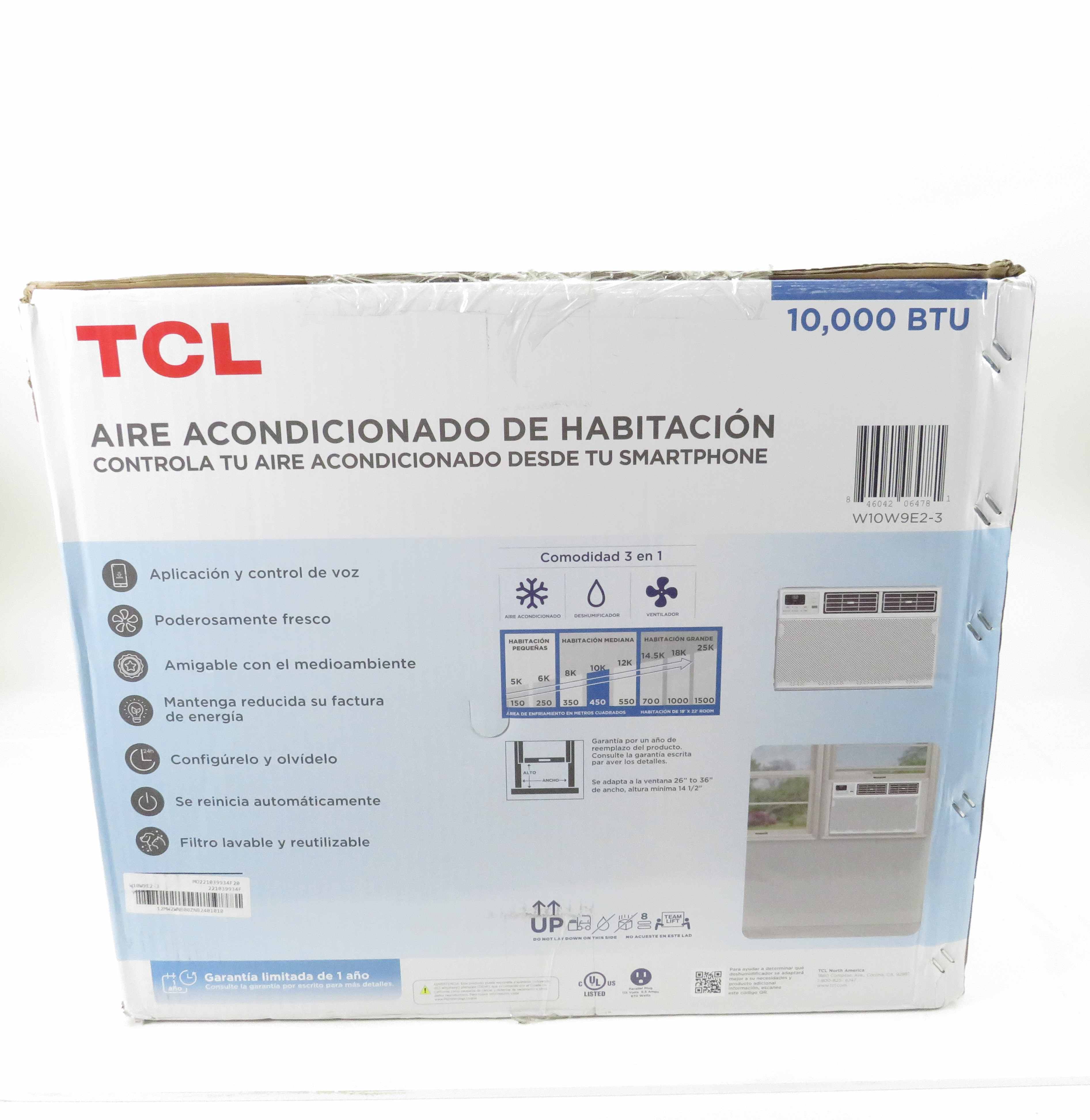 TCL W10W9E2-3 10,000 BTU Smart Room Air Conditioner Unit