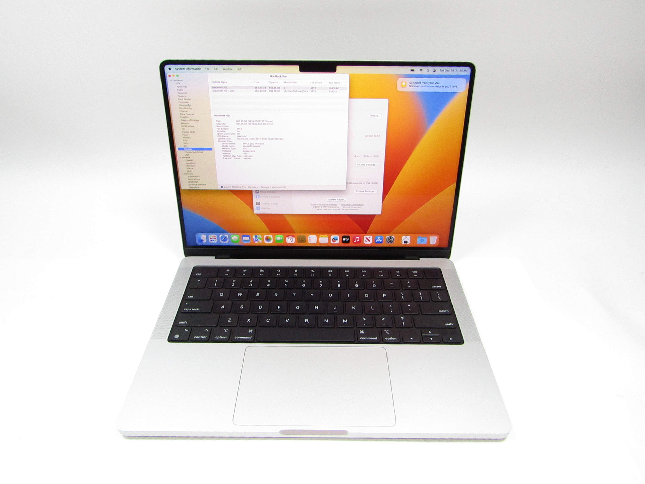 Apple MacBook Pro 2021 MKGT3LL/A Apple M1 Pro 3.2GHz 16GB RAM 1TB