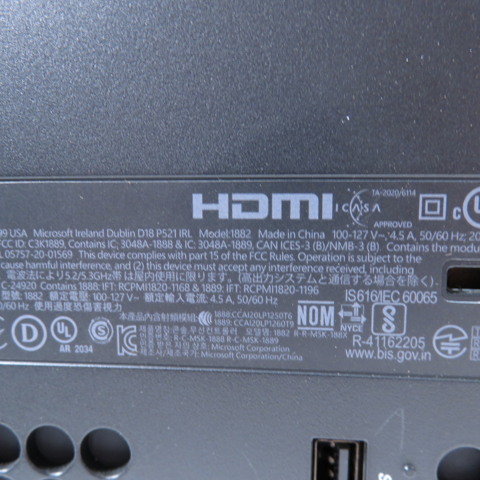 Microsoft Xbox Series X 1882 4K 1TB SSD Black Body Home Video Game