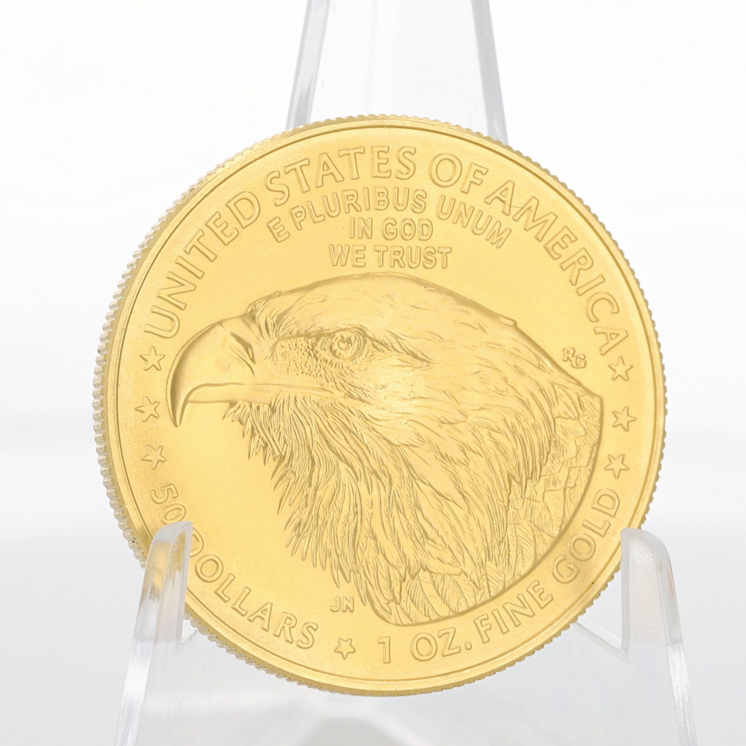 2023 $50 American Eagle Liberty 1 oz Fine Gold Coin with Plastic Sleeve
