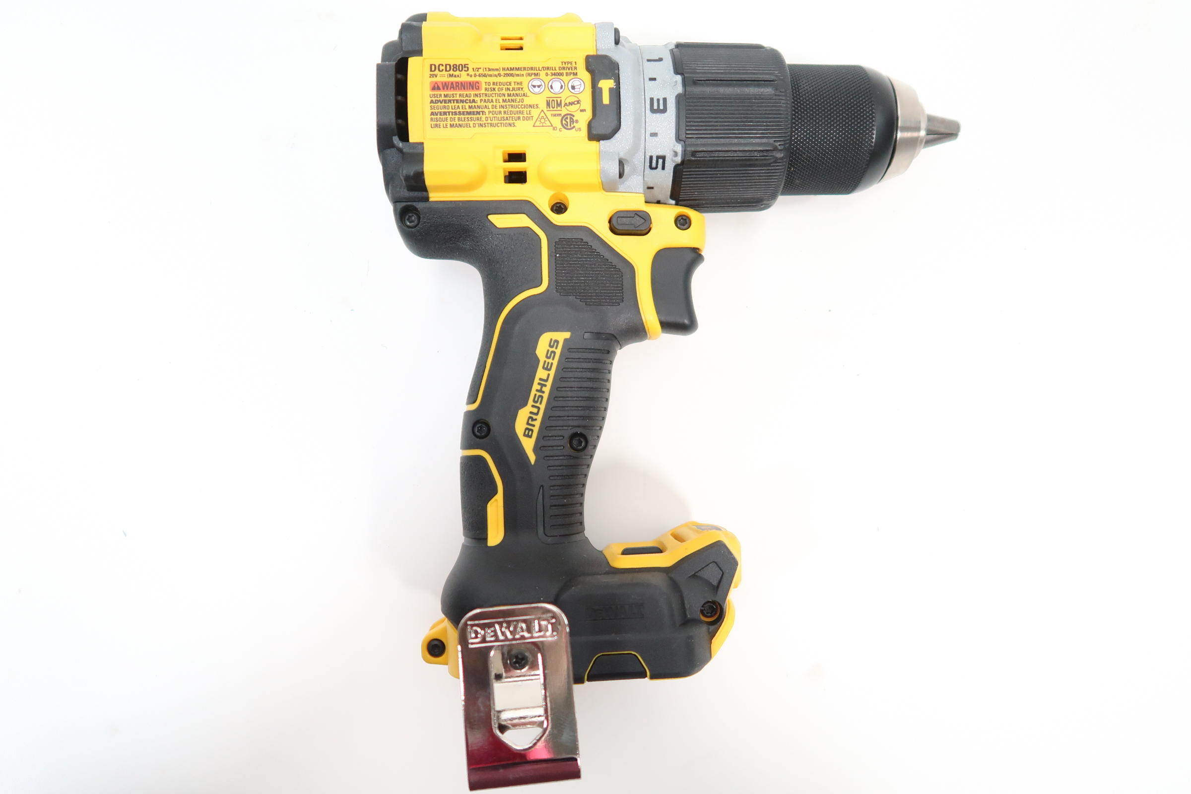 DeWalt DCD805 20V Lithium Ion Compact Cordless 1/2 in. Hammer Drill