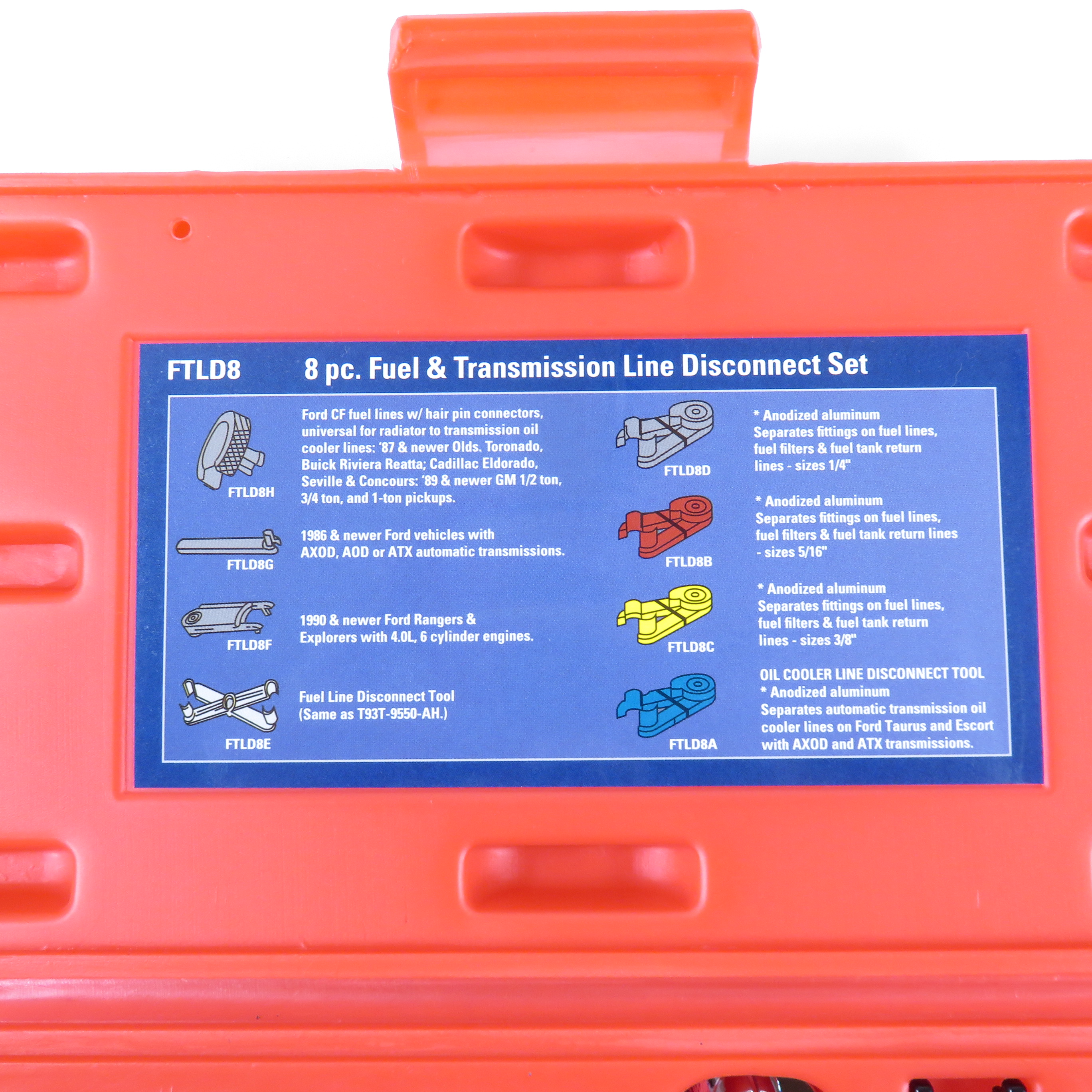 Matco Tools FTLD8 8Piece Fuel and Transmission Line Disconnect Set