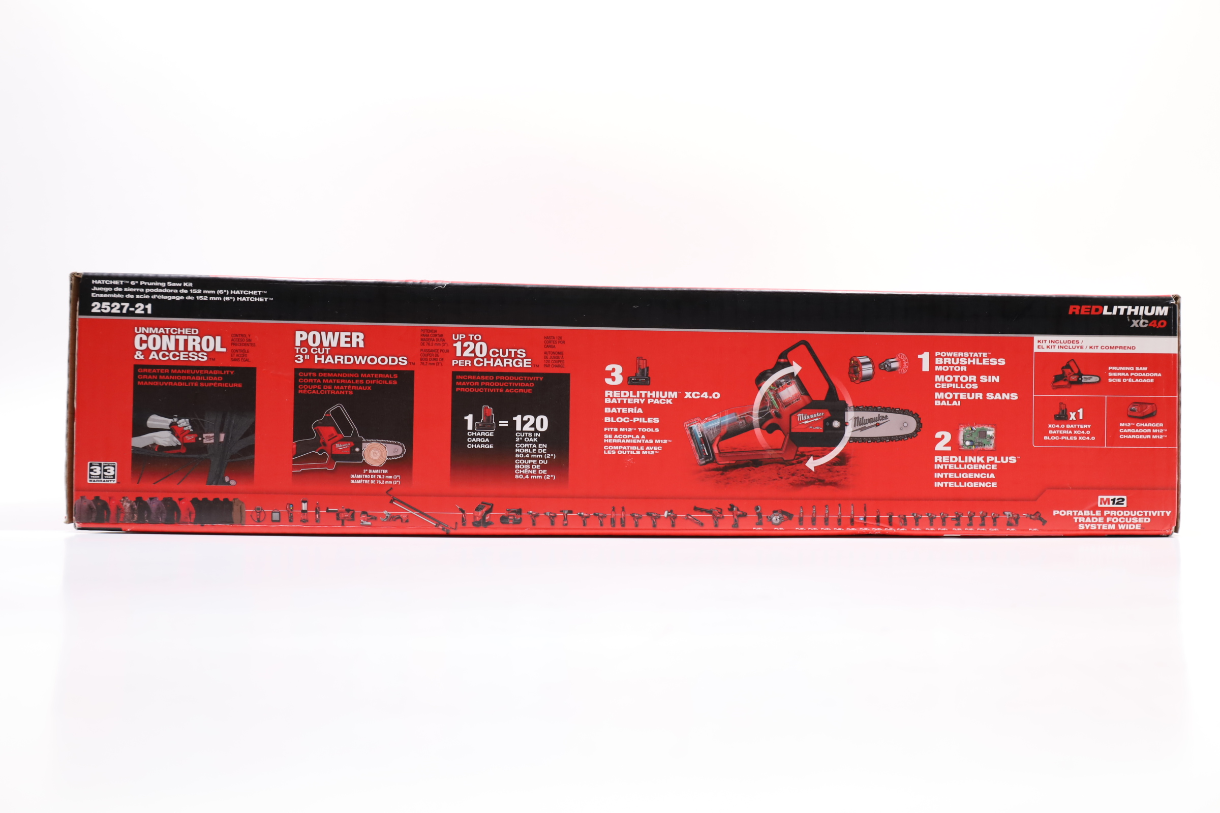 Milwaukee 252721 12V LithiumIon Brushless 6" HATCHET Pruning Saw Kit